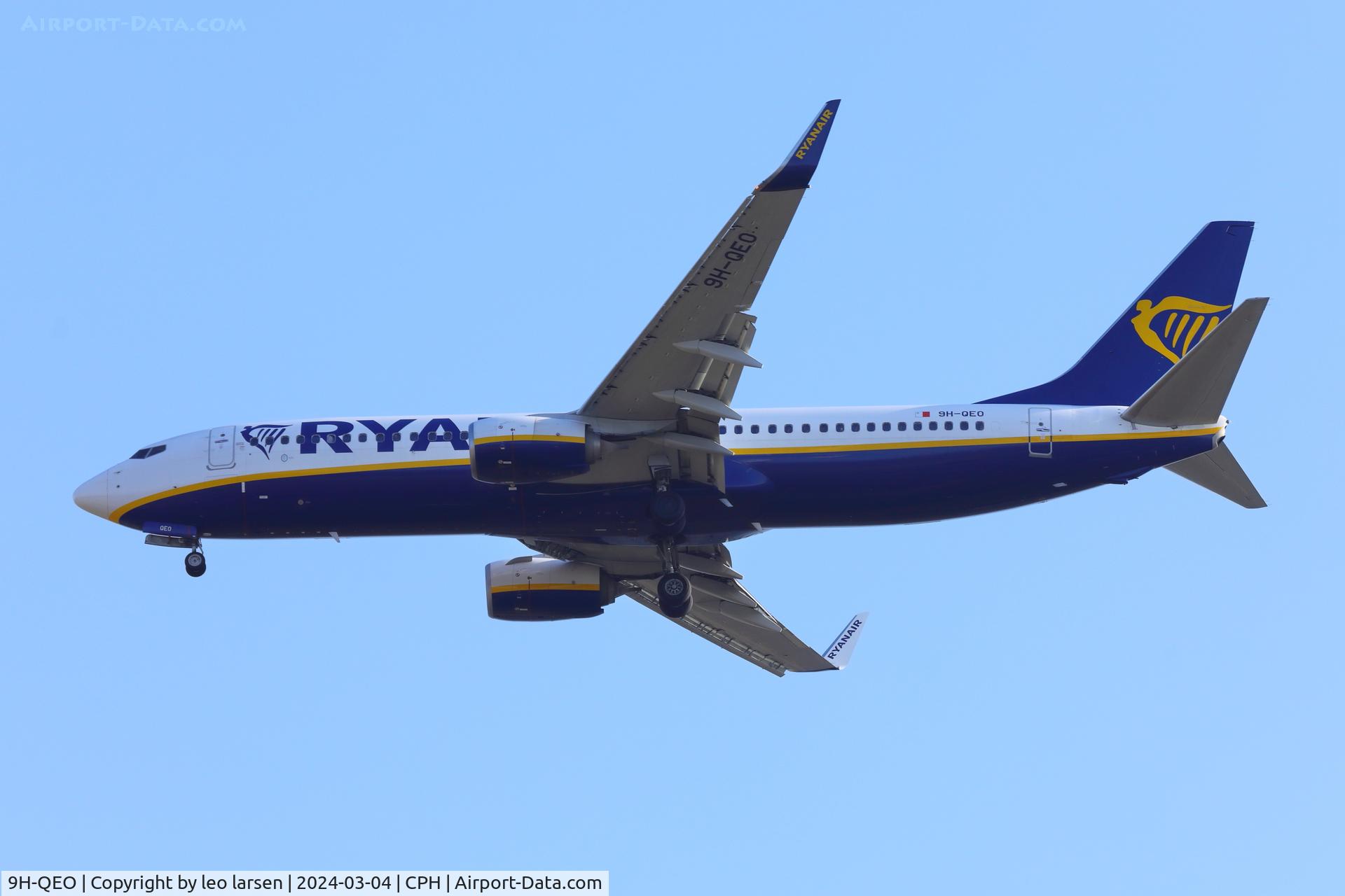 9H-QEO, 2018 Boeing 737-8AS C/N 44838, Copenhagen 4.3.2024