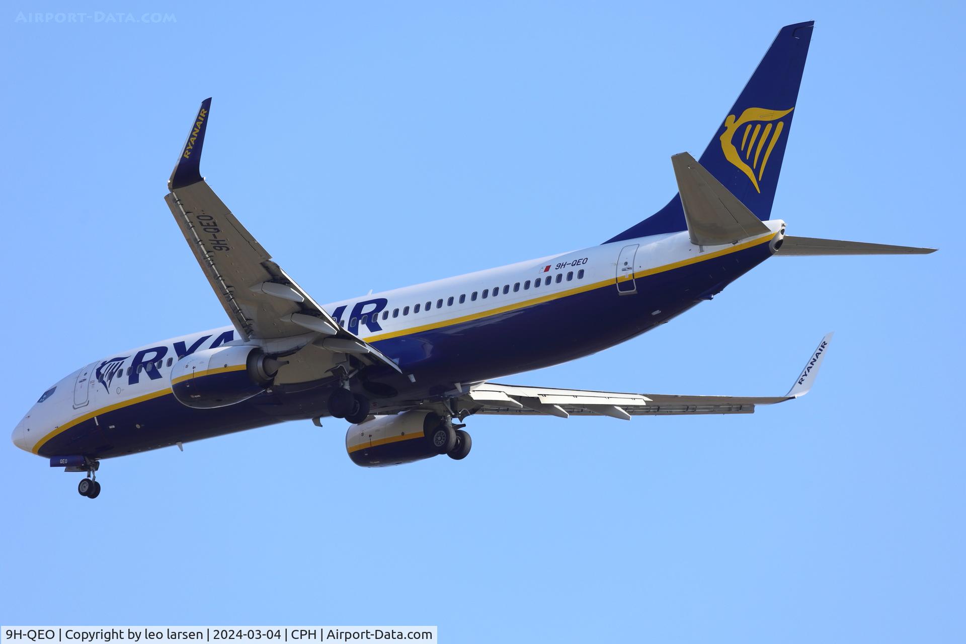 9H-QEO, 2018 Boeing 737-8AS C/N 44838, Copenhagen 4.3.2024