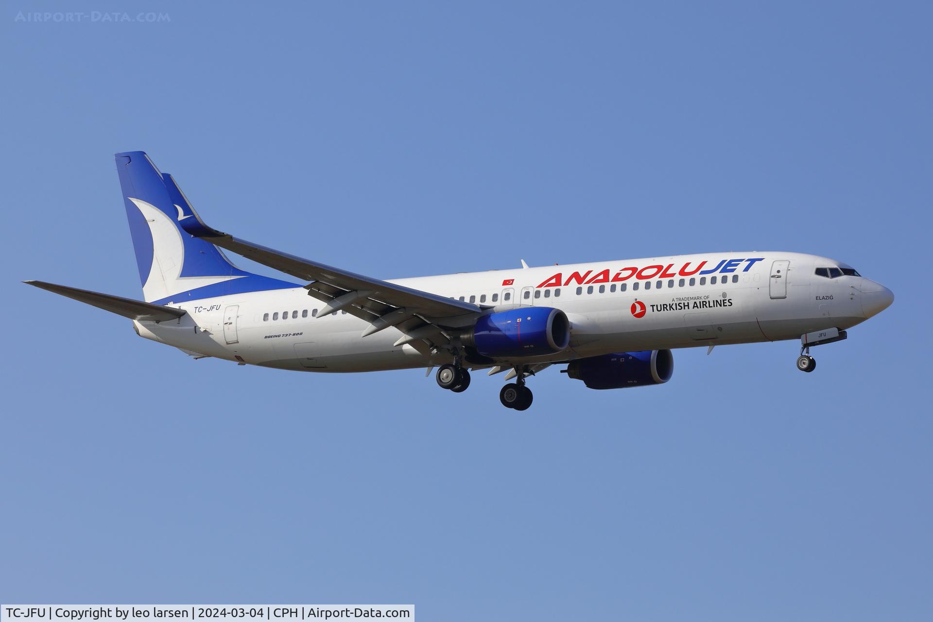 TC-JFU, 1999 Boeing 737-8F2 C/N 29781, Copenhagen 4.3.2024