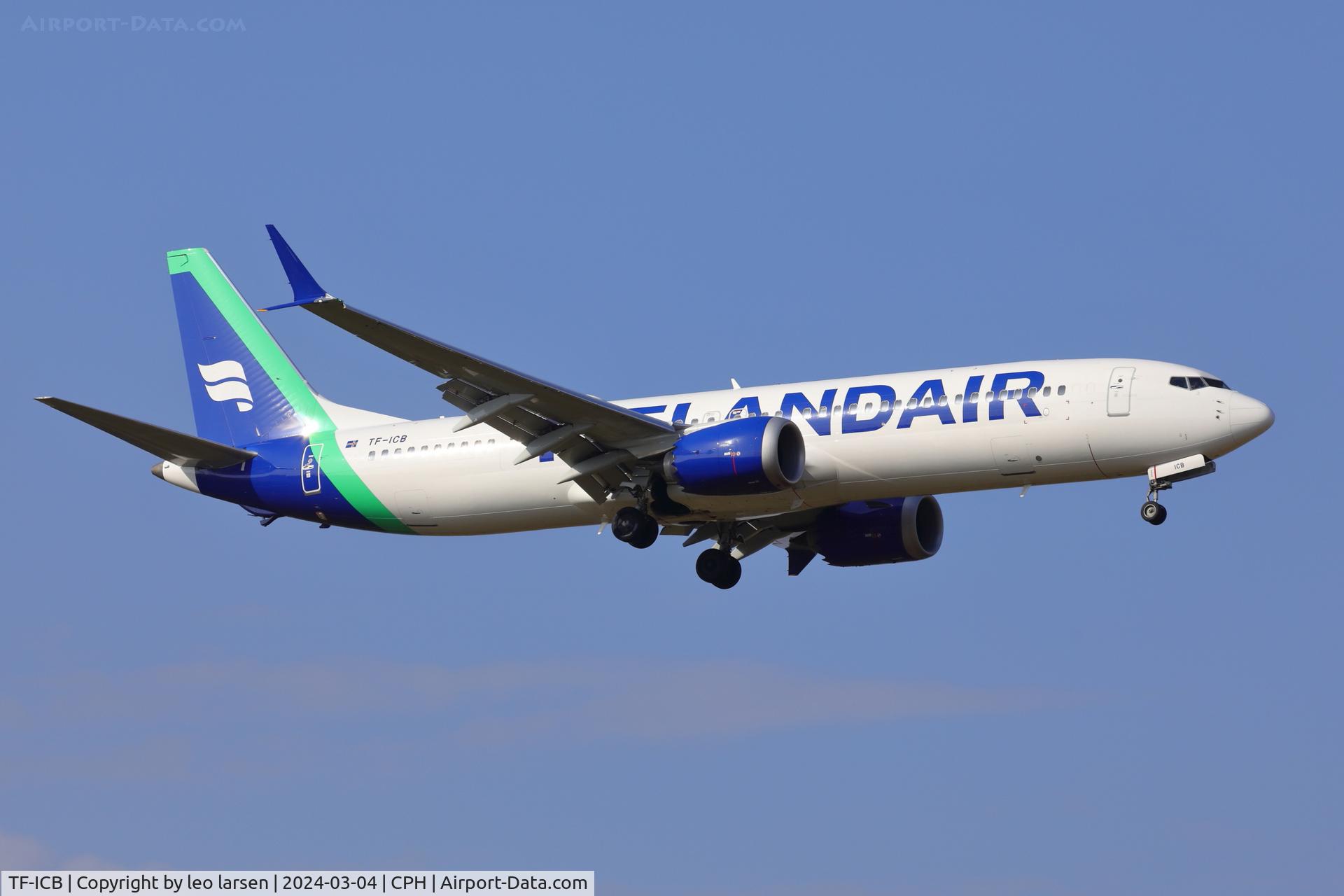 TF-ICB, 2019 Boeing 737-9 MAX C/N 44568, Copenhagen 4.3.2024