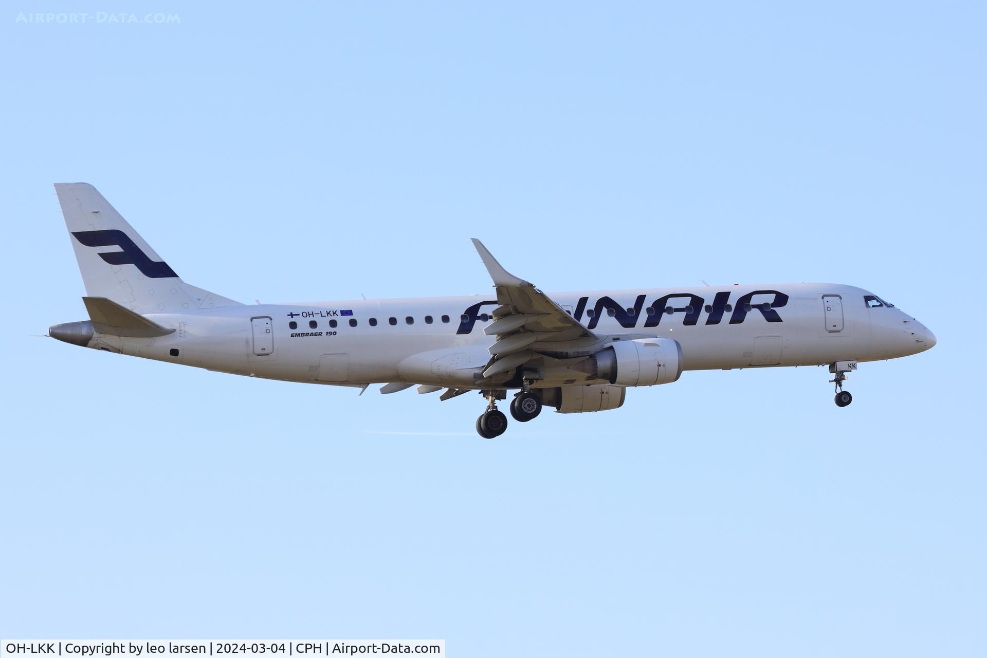 OH-LKK, 2007 Embraer 190LR (ERJ-190-100LR) C/N 19000127, Copemhagen 4.3.2024
