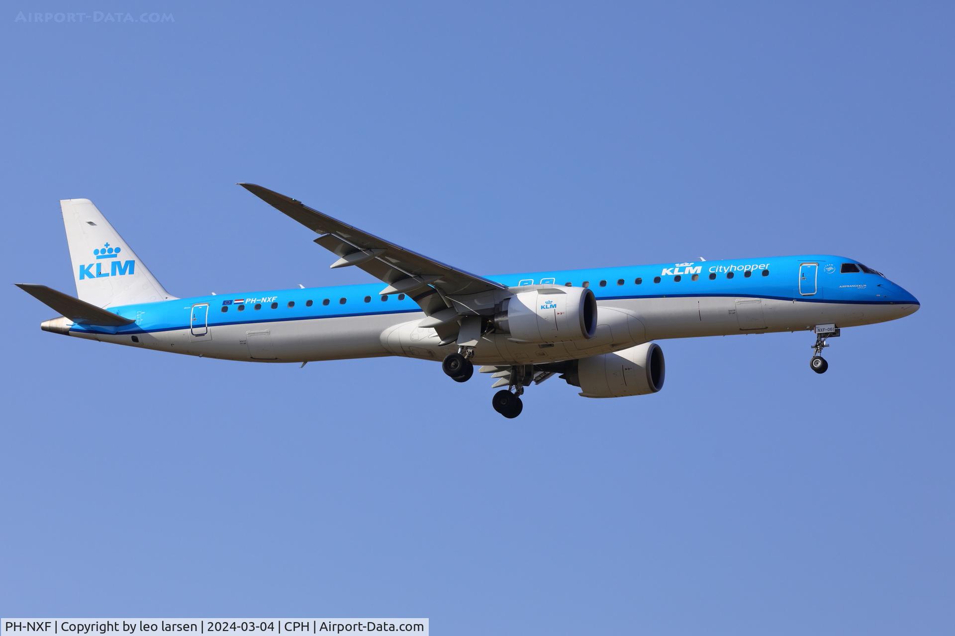 PH-NXF, 2021 Embraer E195-E2 (ERJ-190-400STD) C/N 19020061, Copenhagen 4.3.2024