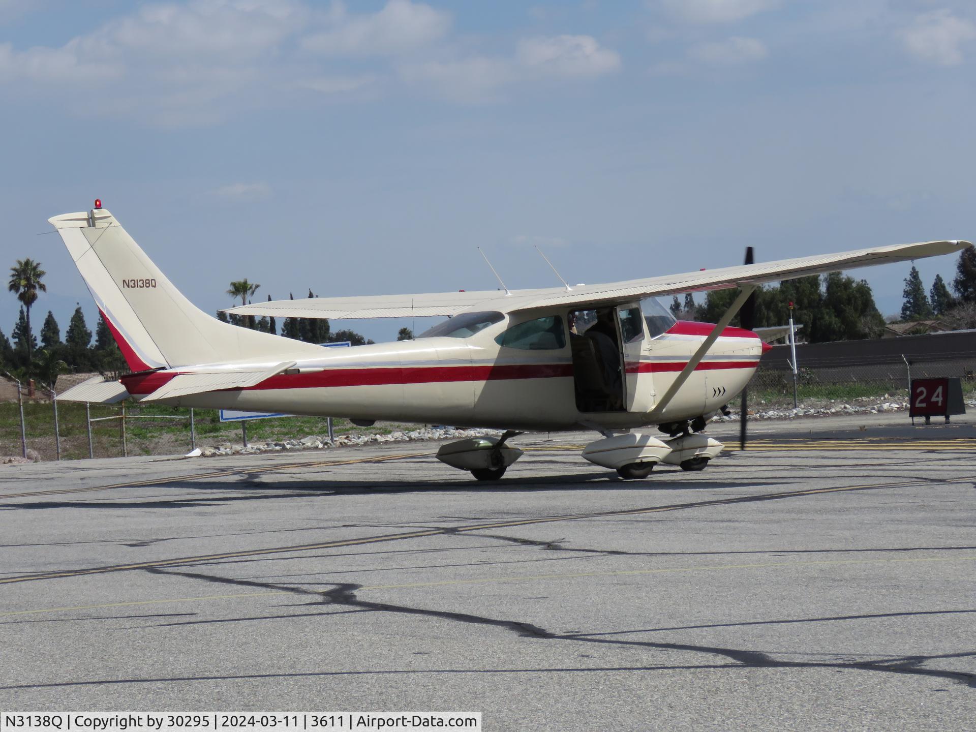 N3138Q, 1967 Cessna 182K Skylane C/N 18258138, Parked