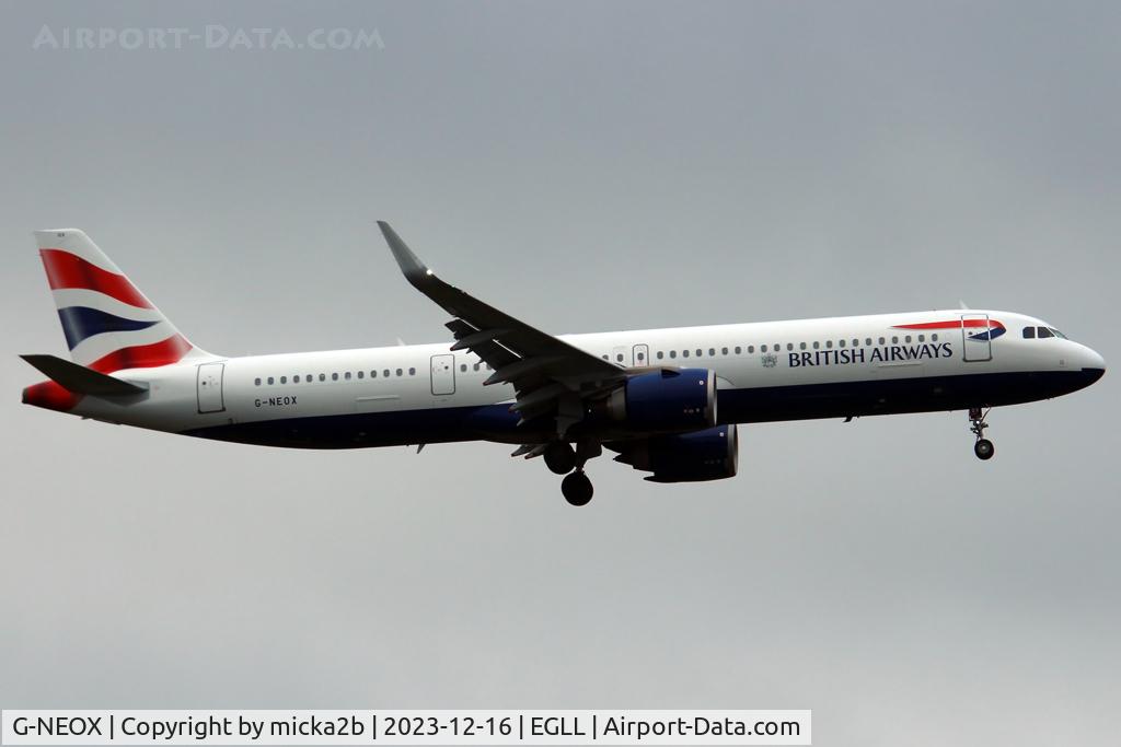 G-NEOX, 2019 Airbus A321-251NX C/N 9162, Landing