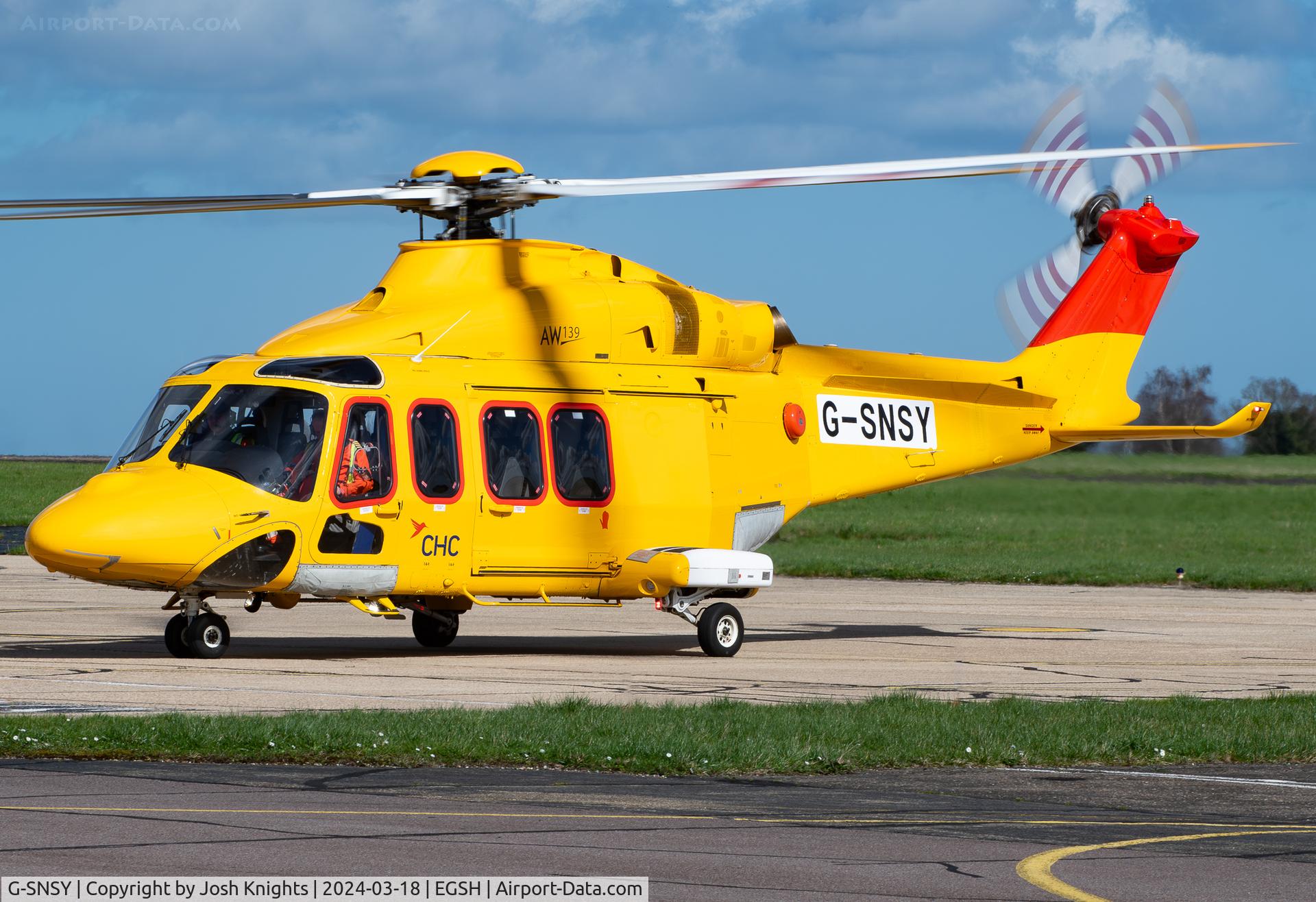 G-SNSY, 2015 AgustaWestland AW 139 C/N 31700, Taxiing For Departure On Its First Test Flight For CHC.