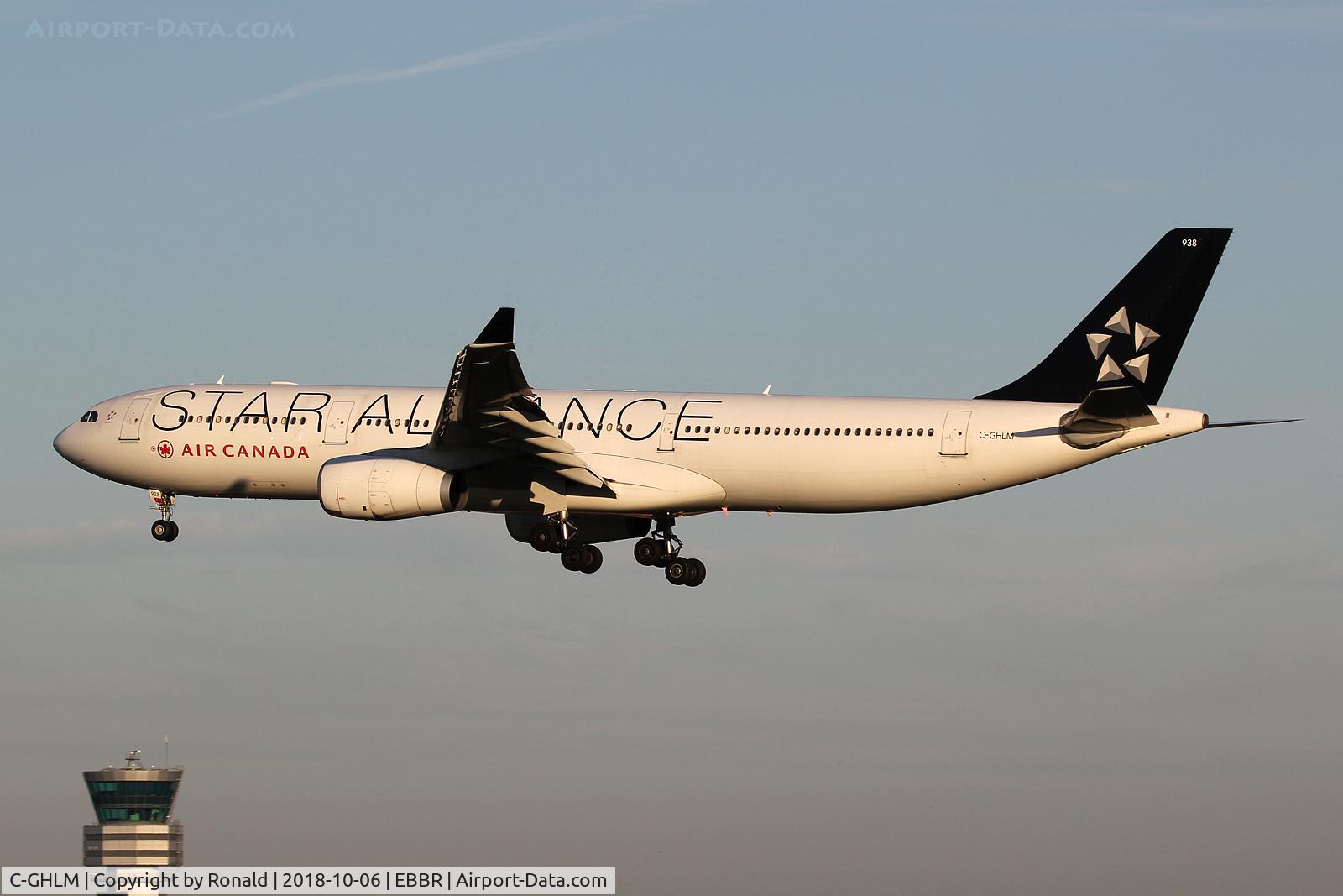 C-GHLM, 2001 Airbus A330-343 C/N 0419, at ebbr