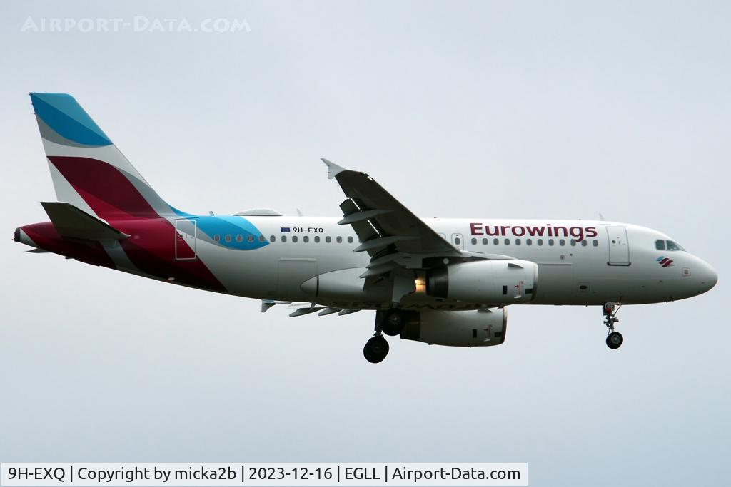 9H-EXQ, 2010 Airbus A319-132 C/N 4256, Landing