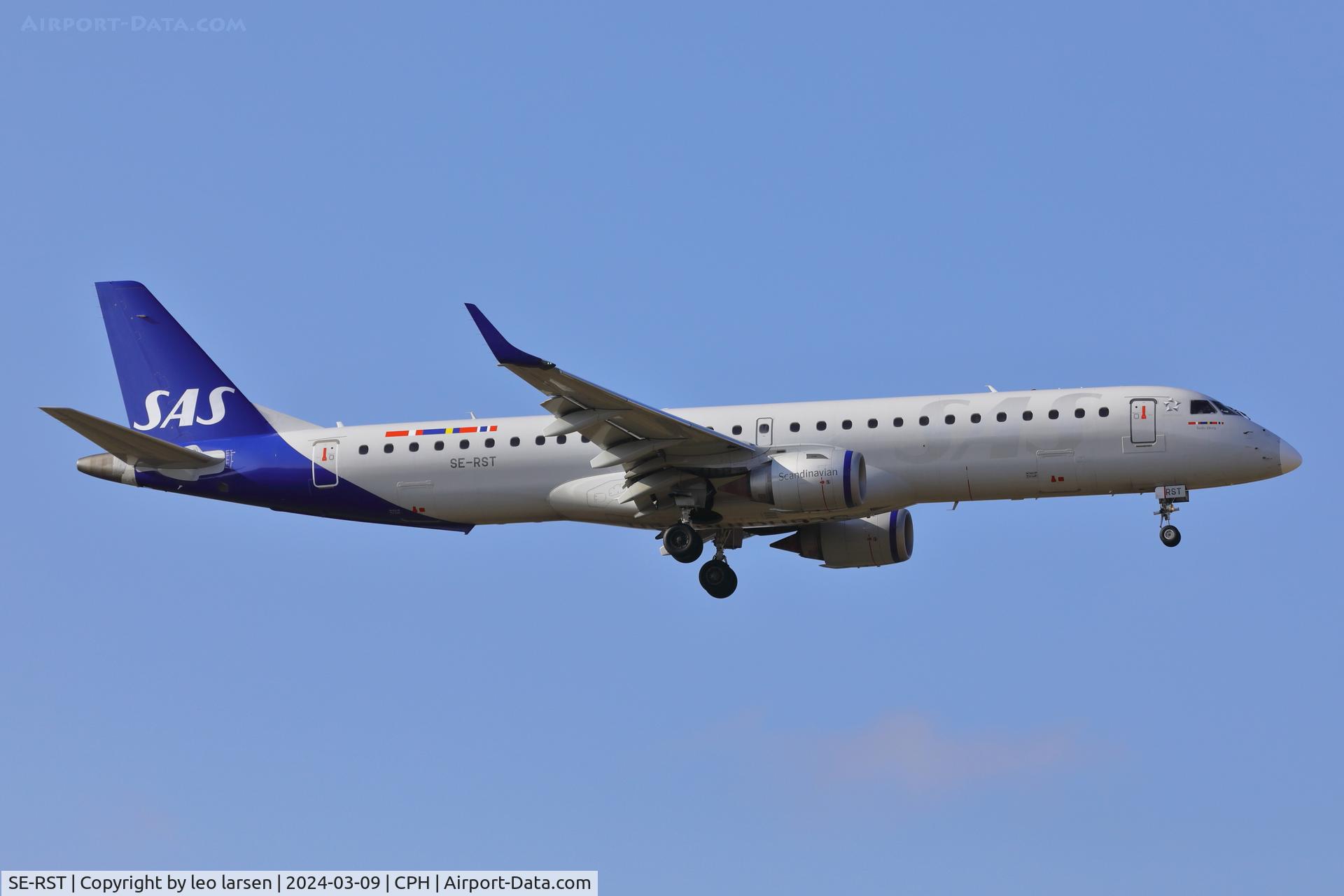 SE-RST, 2011 Embraer ERJ195LR (ERJ 190-200LR9 C/N 19000452, Copenhagen 9.3.2024
