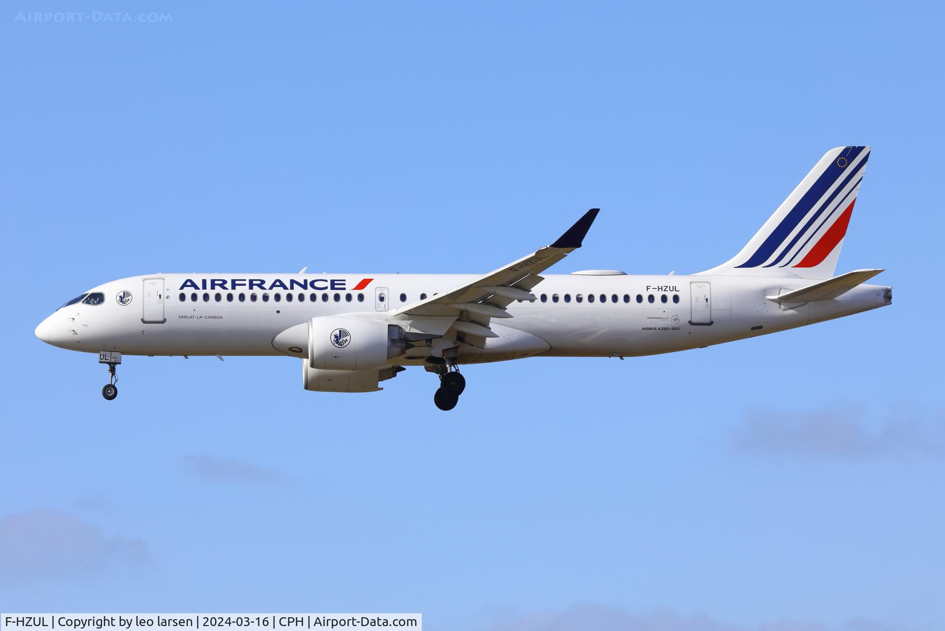 F-HZUL, 2022 Airbus A220-300 C/N 55174, Copenhagen 16.9.2024