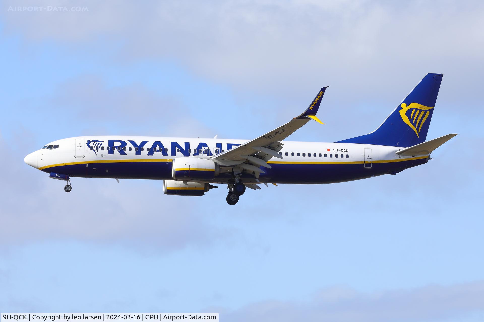 9H-QCK, 2016 Boeing 737-8AS C/N 62691, Copenhagen 16.3.2024