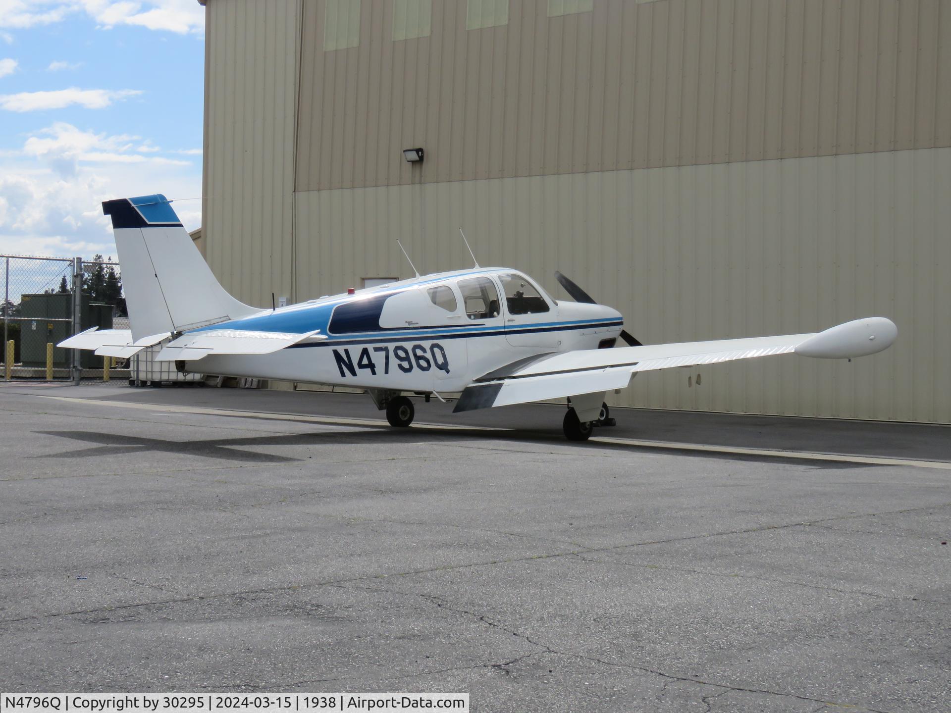 N4796Q, 1964 Beech 35-B33 Debonair C/N CD-763, Parked