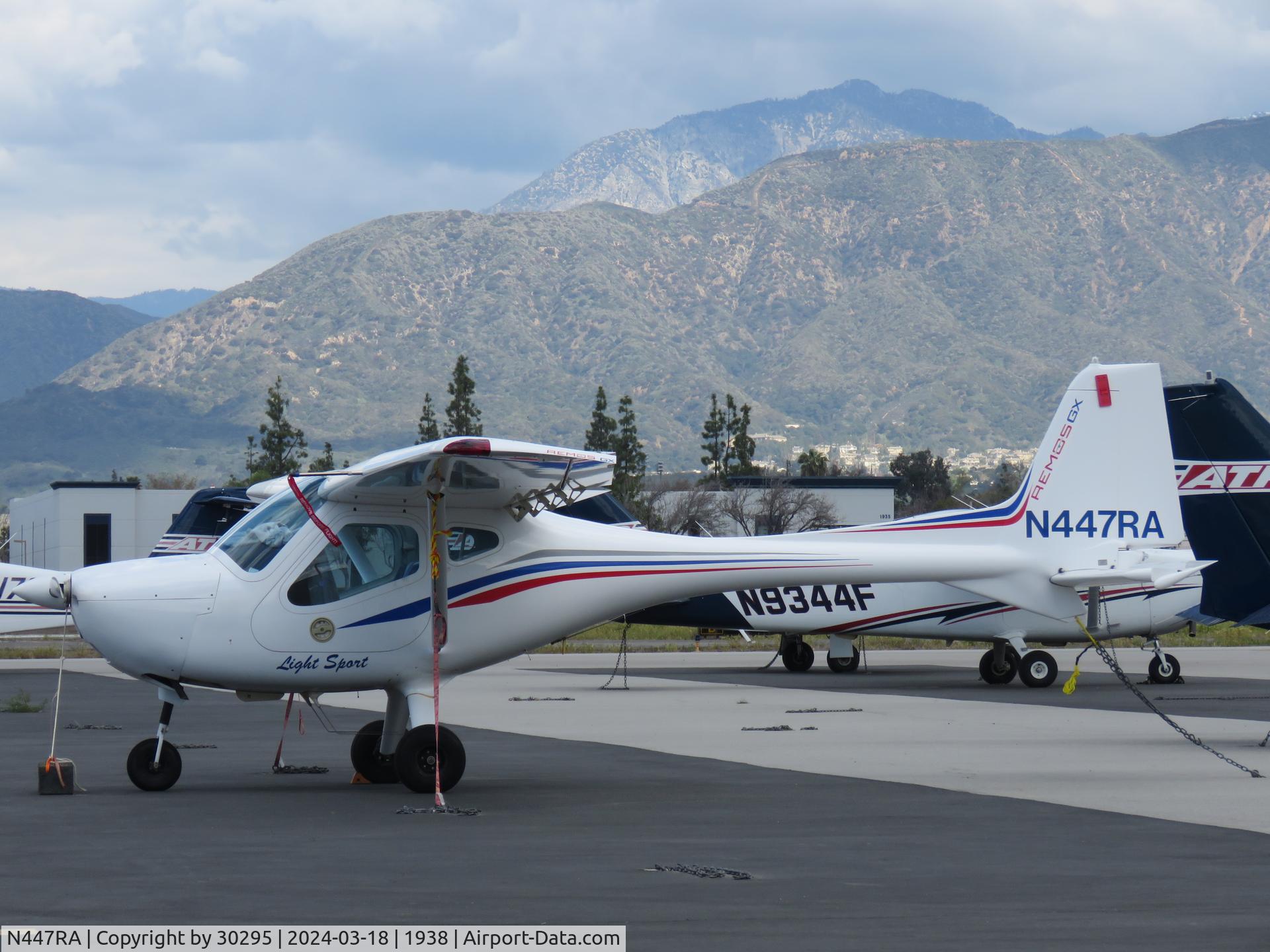 N447RA, 2008 Remos GX C/N 256, Parked