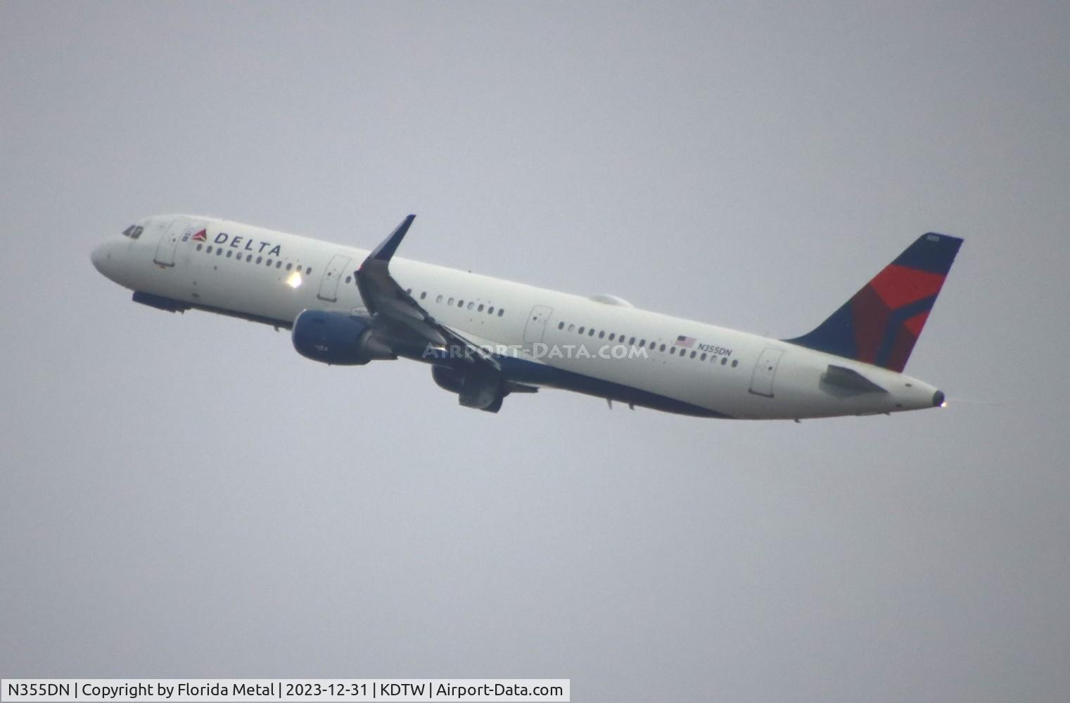 N355DN, 2018 Airbus A321-211 C/N 8359, DAL A321 zx DTW-IND