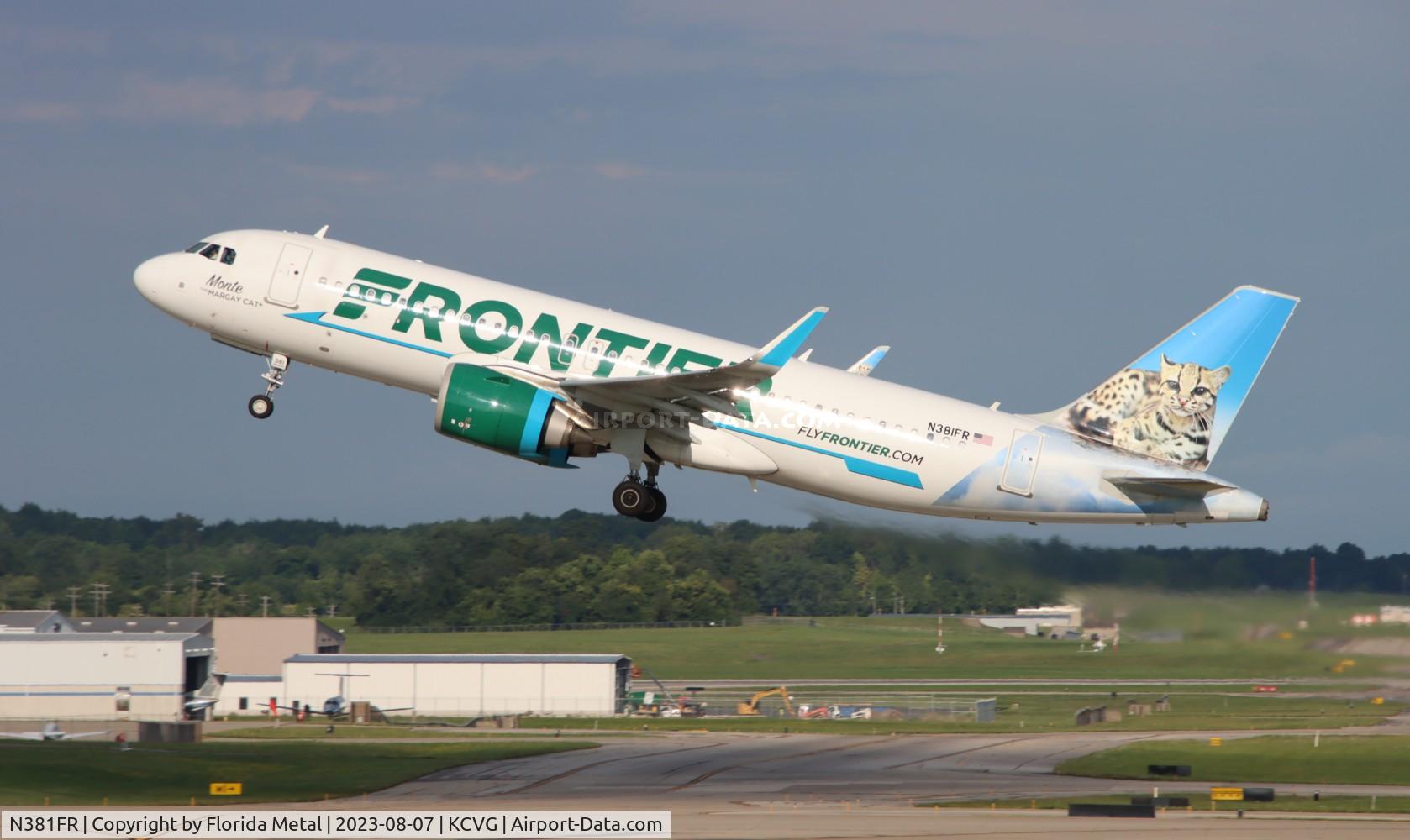 N381FR, 2021 Airbus A320-251NEO C/N 10544, FFT A32N Monty zx CVG-TPA