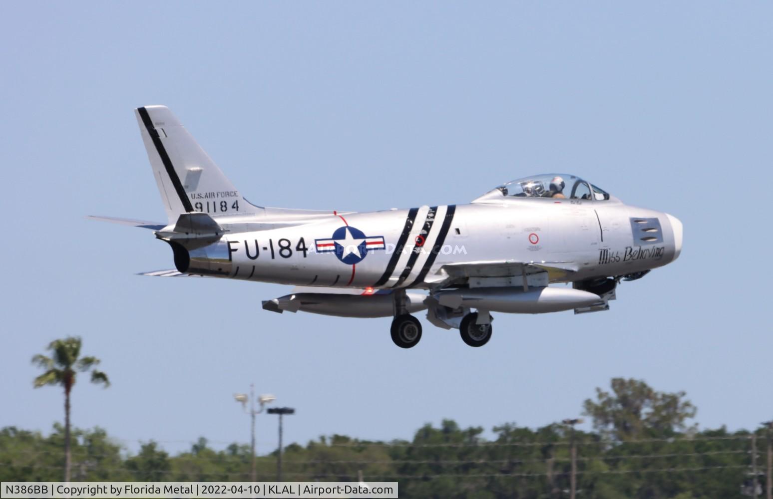 N386BB, 1954 Canadair CL-13 Sabre 5 C/N 1104, F-86 zx