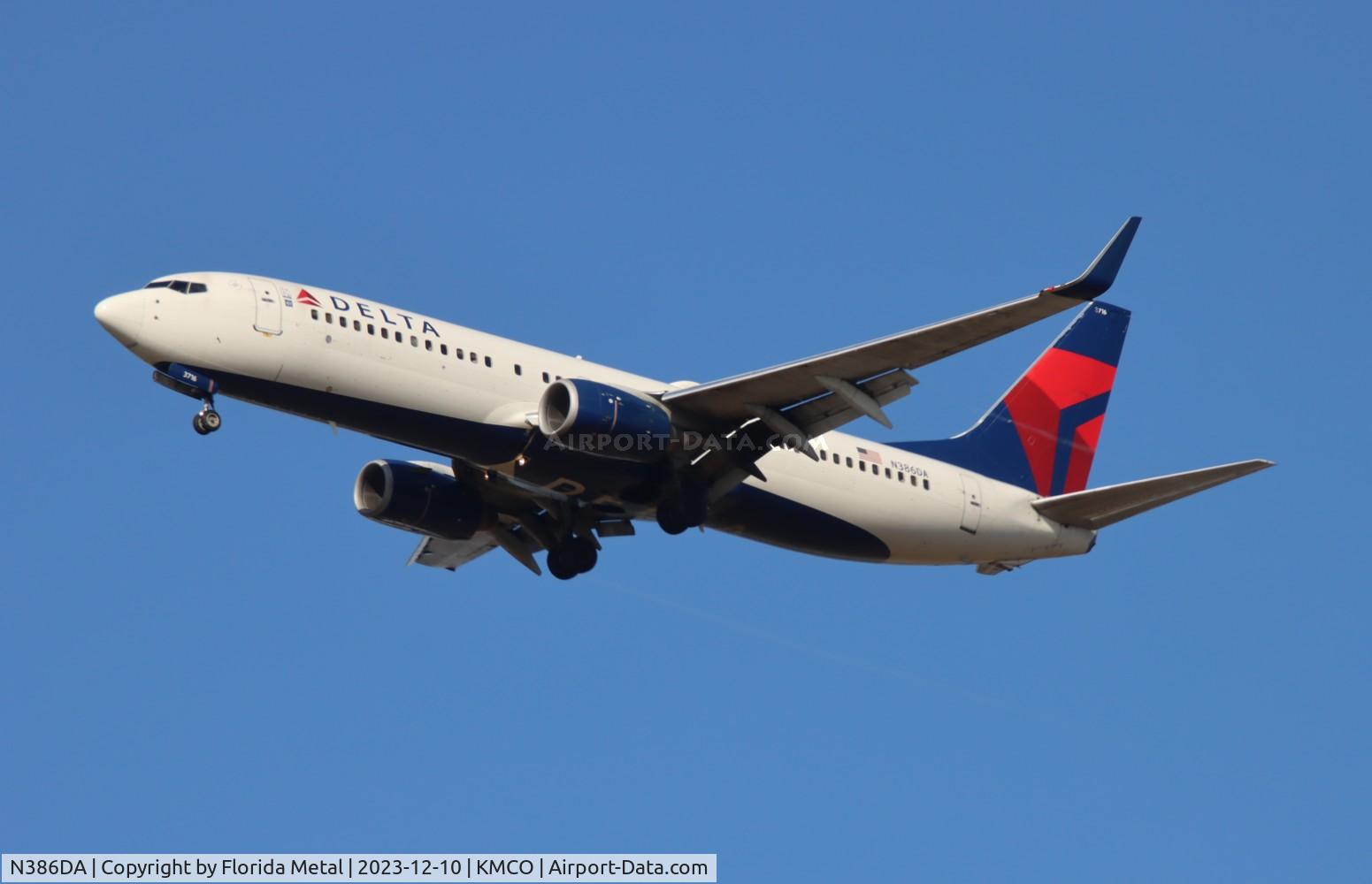 N386DA, 1999 Boeing 737-832 C/N 30373, DAL 738 zx CVG-MCO