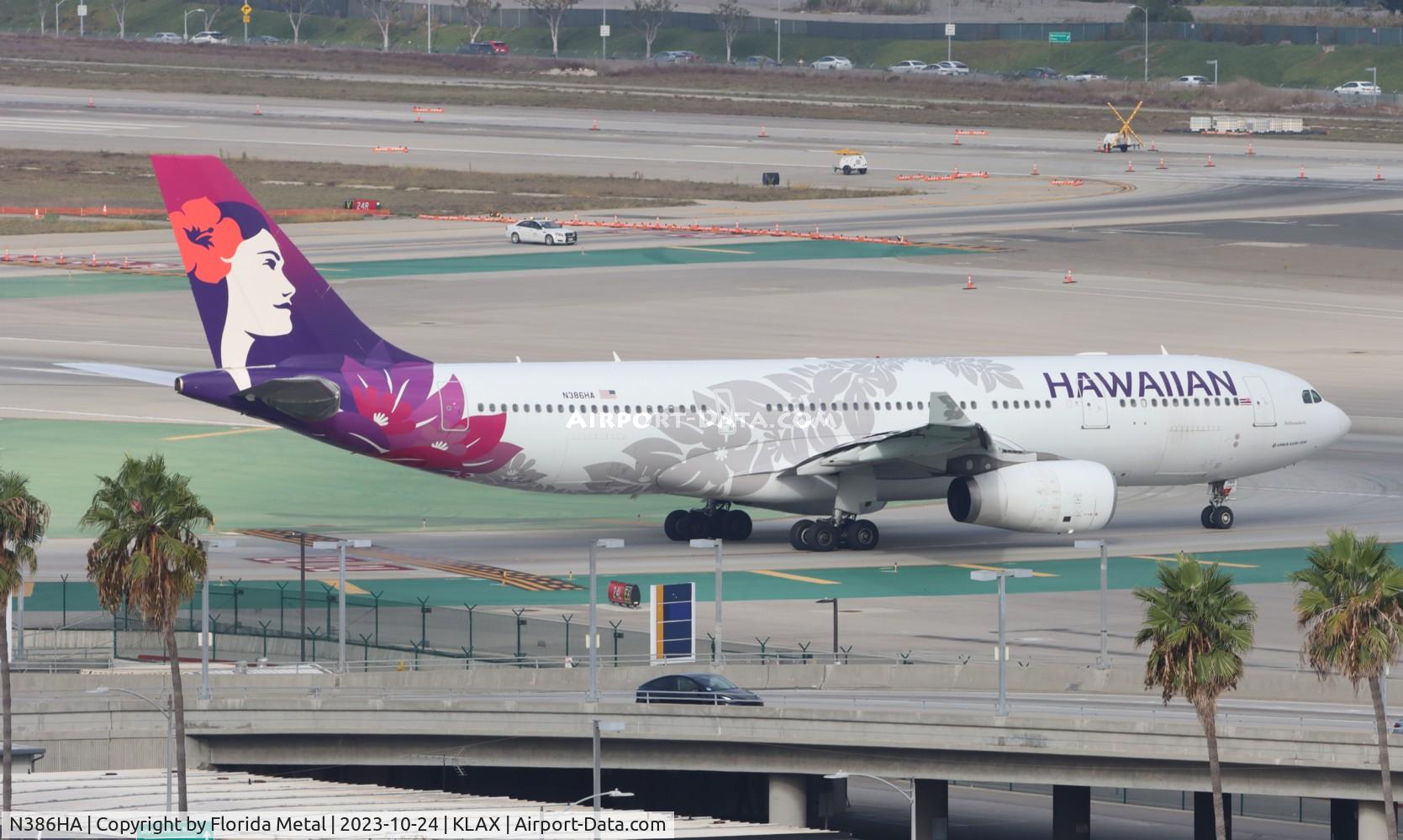 N386HA, 2012 Airbus A330-243 C/N 1302, HAL A332 zx LAX-HNL