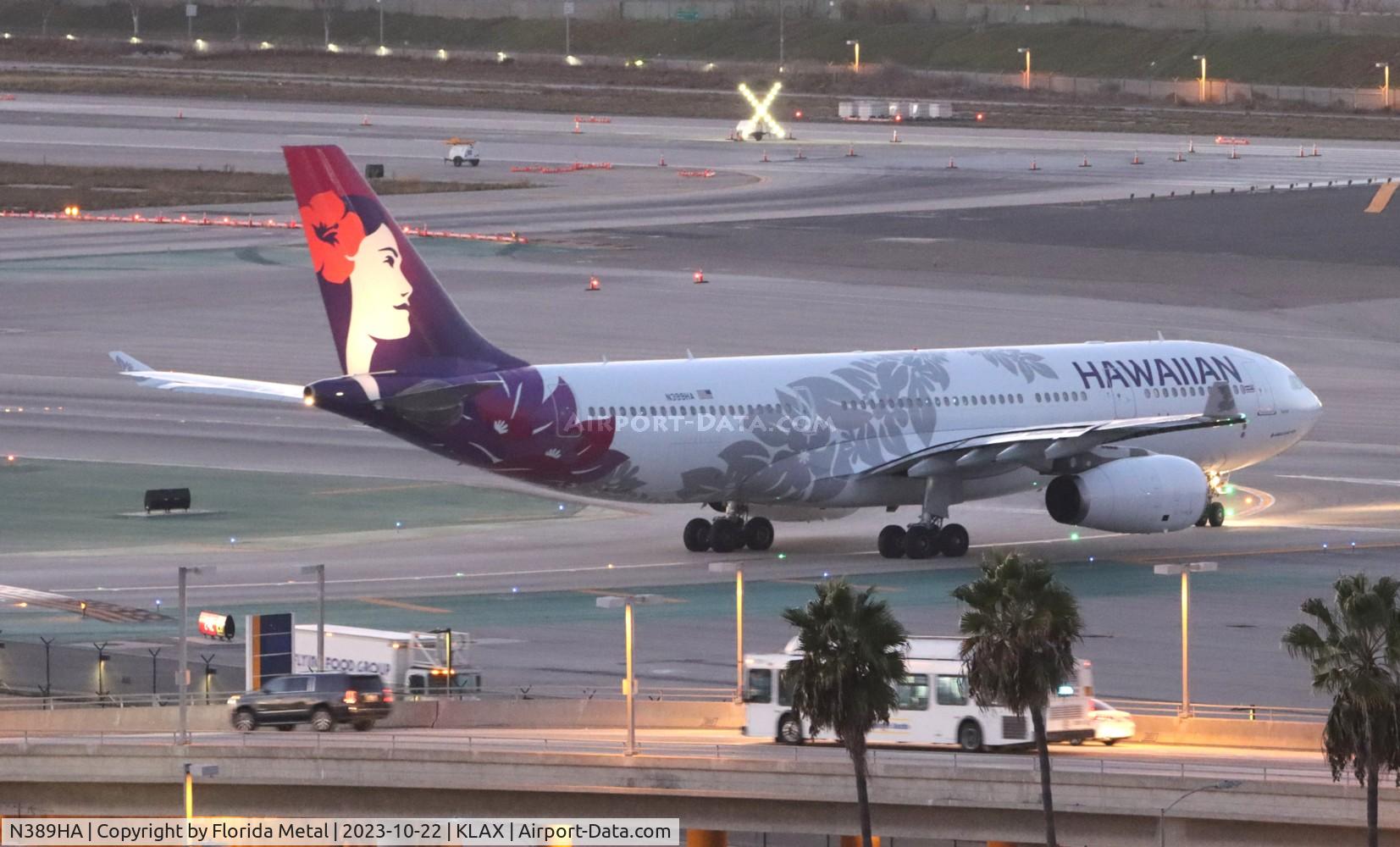 N389HA, 2012 Airbus A330-243 C/N 1316, HAL A332 zx LAX-HNL