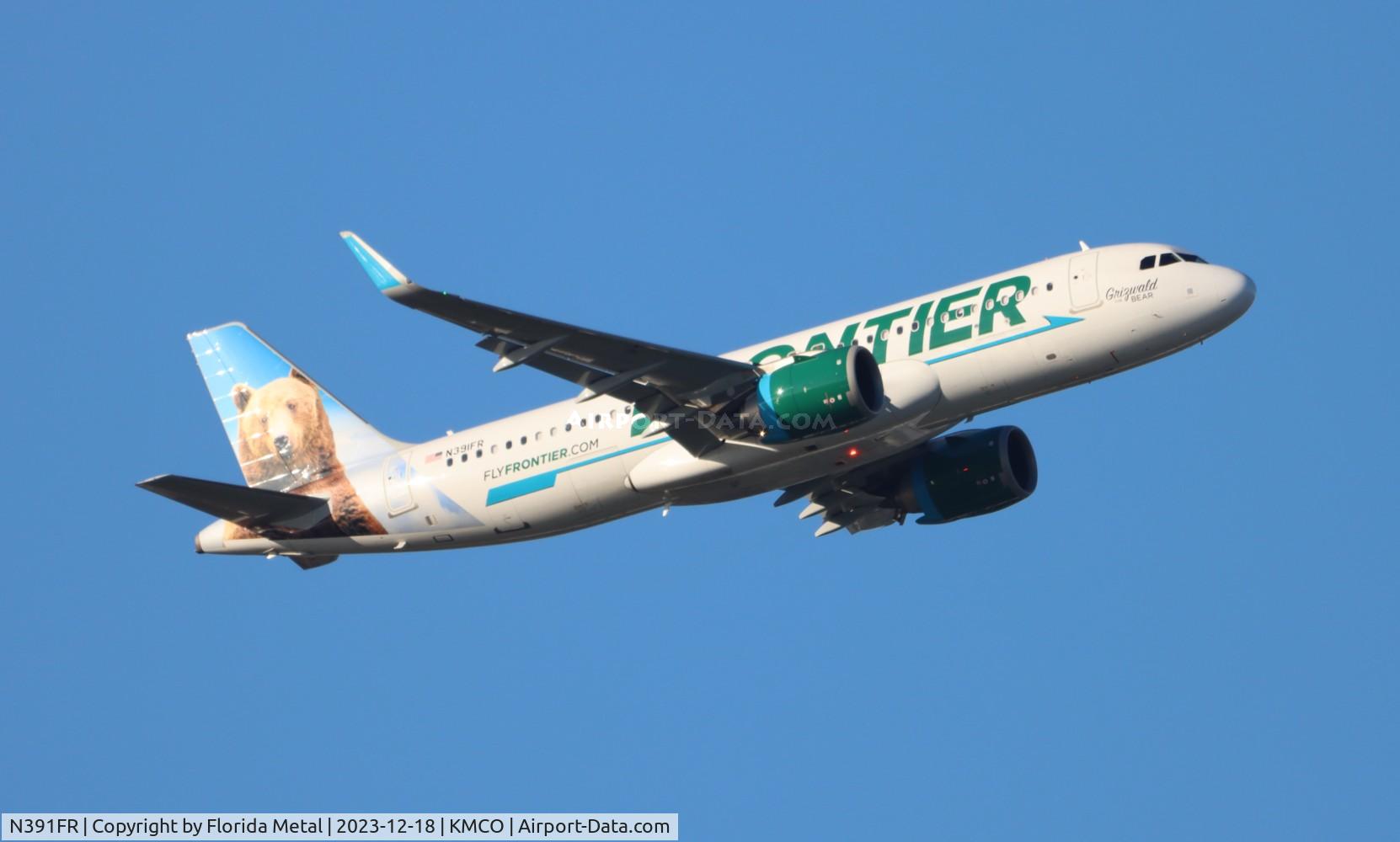 N391FR, 2022 Airbus A320-251N C/N 10838, FFT A32N Griswald zx MCO-IND