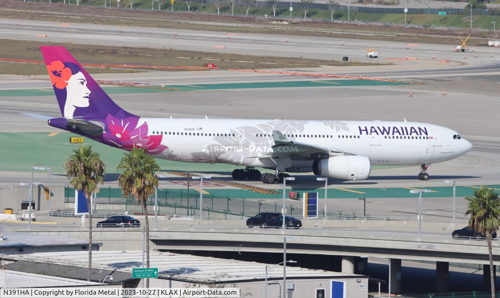 N391HA, 2013 Airbus A330-243 C/N 1399, HAL A332 zx LAX-HNL