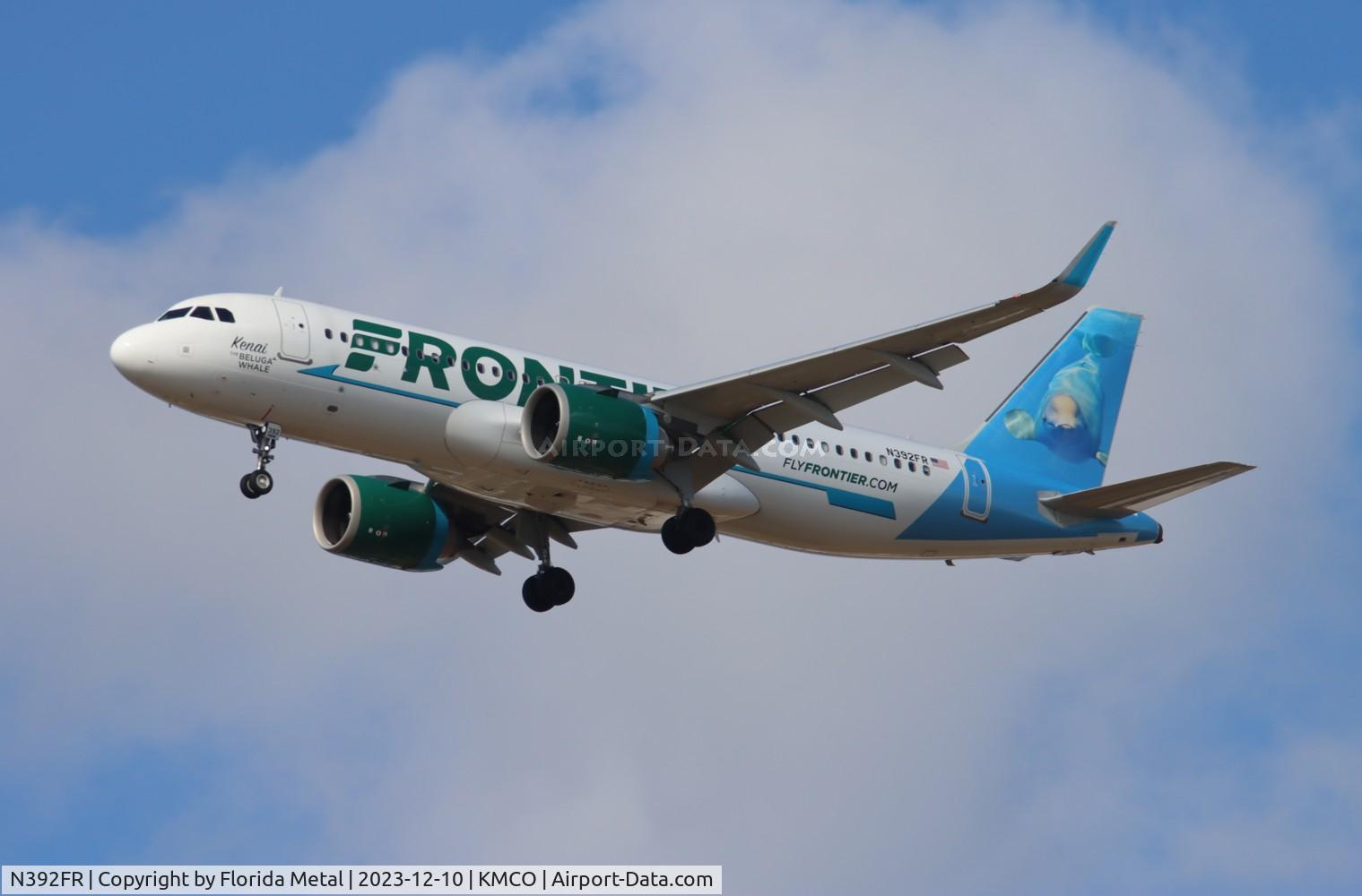 N392FR, 2022 Airbus A320-251N C/N 10833, FFT A32N Kenai zx DEN-MCO