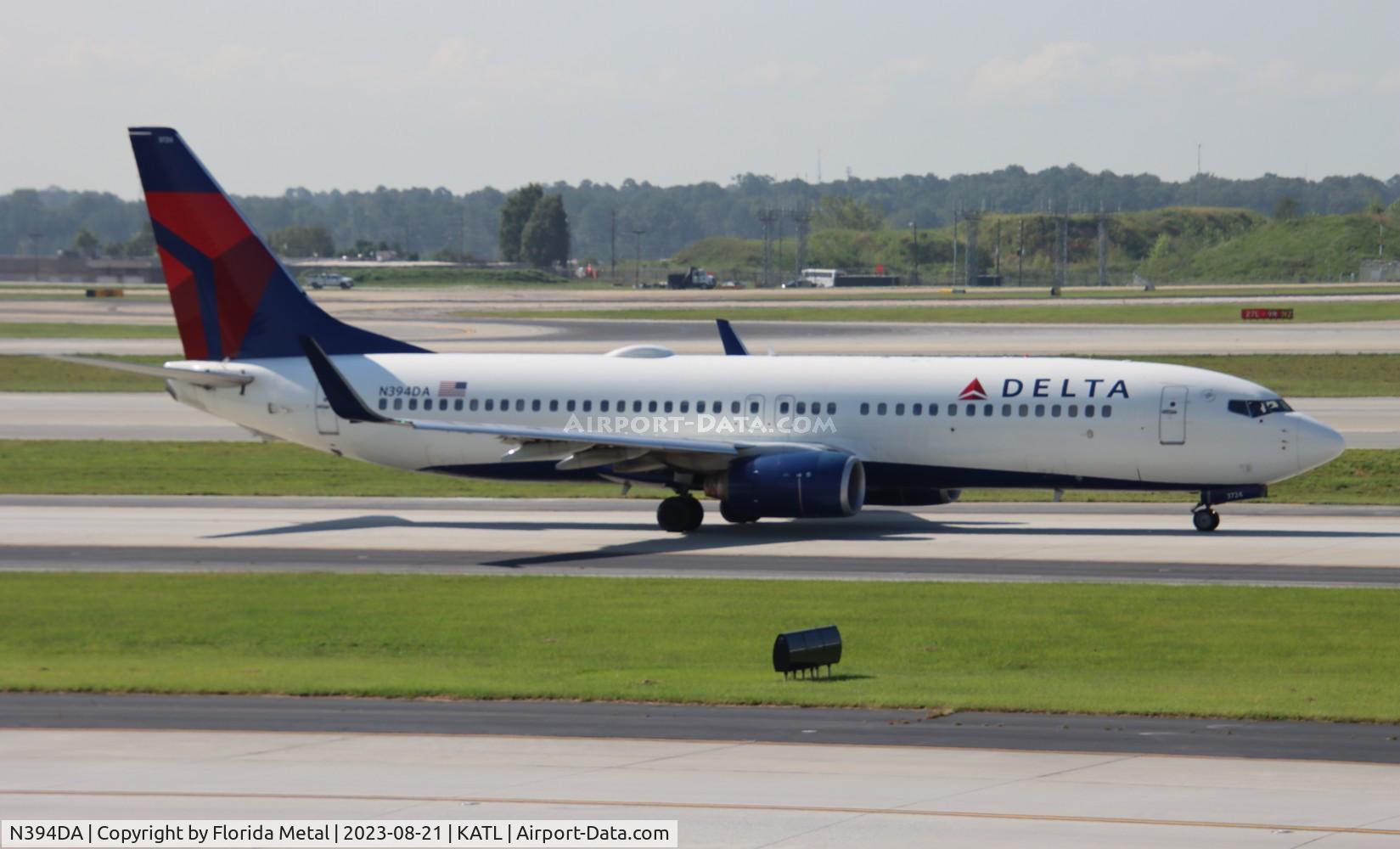 N394DA, 2000 Boeing 737-832 C/N 30562, DAL 738 zx ATL-PVR