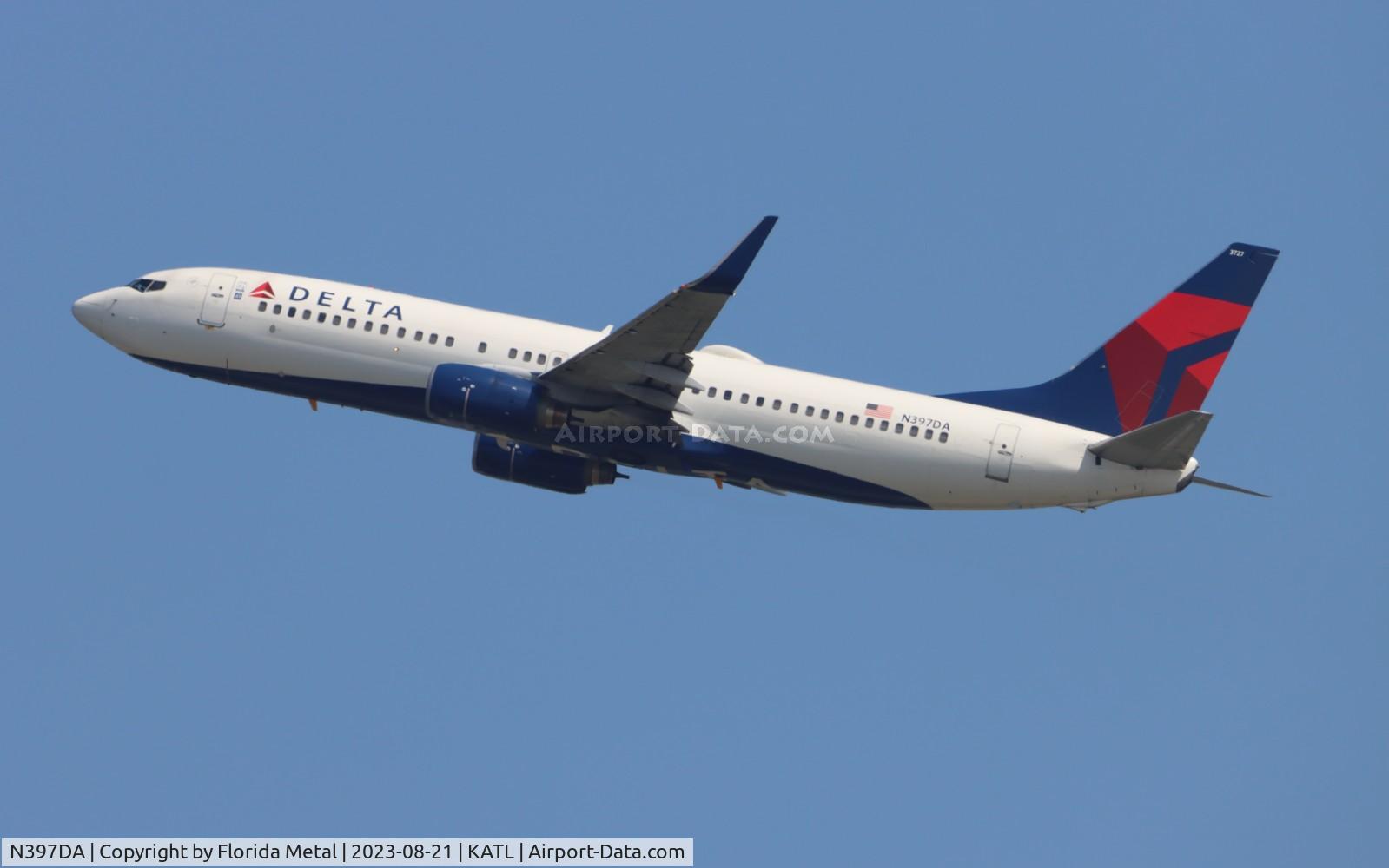 N397DA, 2000 Boeing 737-832 C/N 30537, DAL 738 zx ATL-PIT