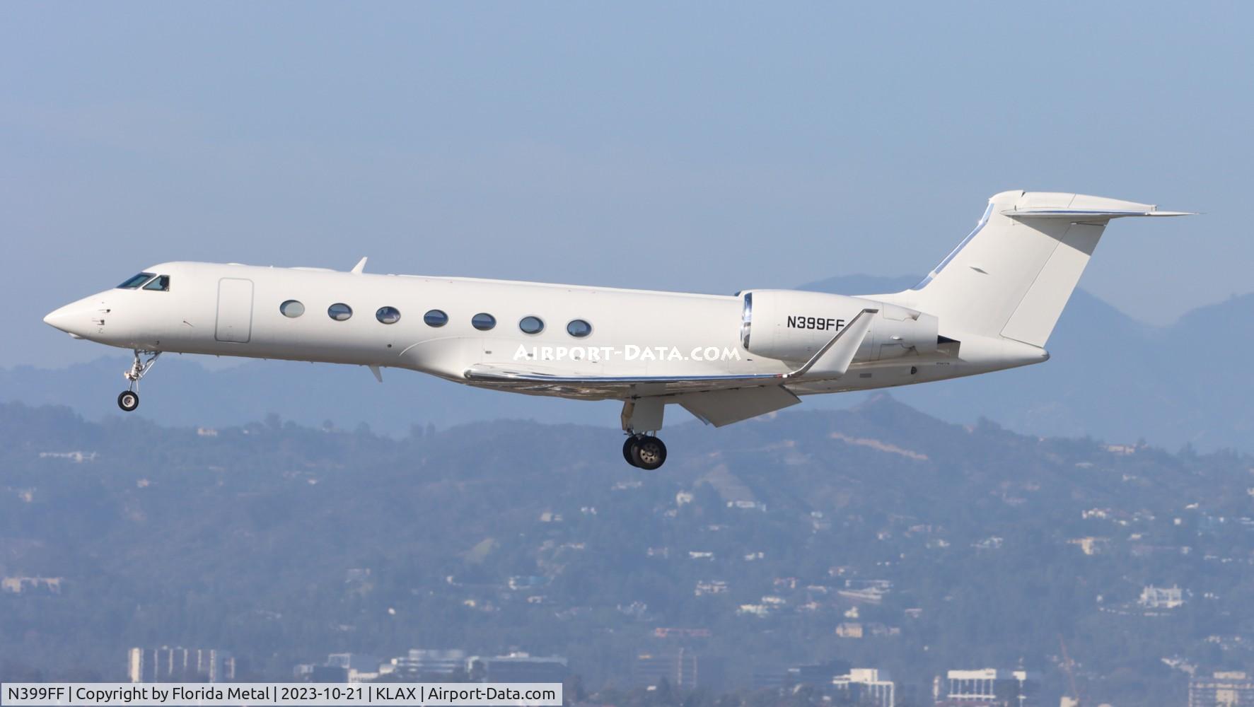 N399FF, 2012 Gulfstream GV-SP (G550) C/N 5399, G550 zx LAS-LAX