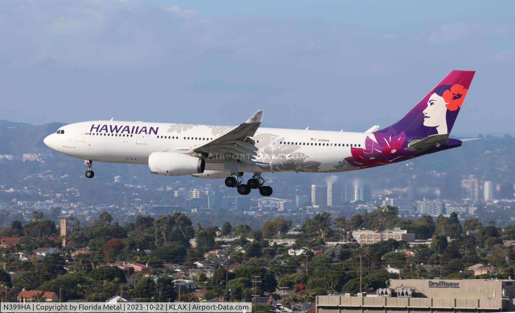 N399HA, 2013 Airbus A330-243 C/N 1496, HAL A332 zx HNL-LAX