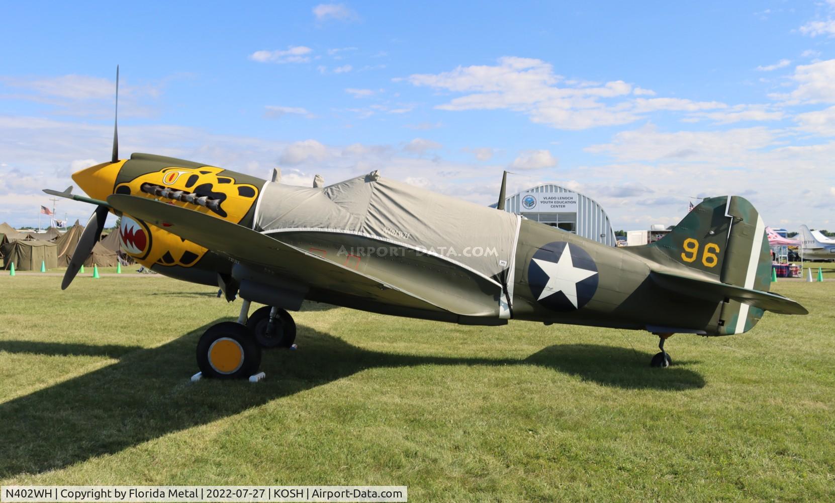 N402WH, 1942 Curtiss P-40K-10 Warhawk C/N 12467, P-40 zx
