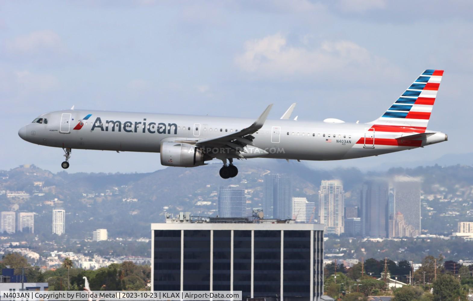 N403AN, 2019 Airbus A321-253NX C/N 8780, AAL A321N zx PHL-LAX