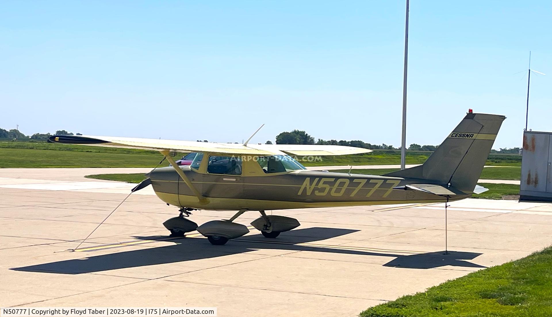 N50777, 1968 Cessna 150J C/N 15069546, On the ramp @ Osceola Iowa for Terminal Dedication