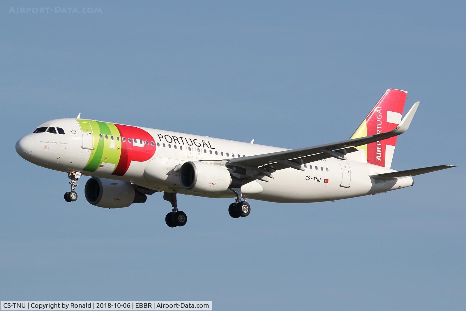 CS-TNU, 2009 Airbus A320-214 C/N 4106, at ebbr