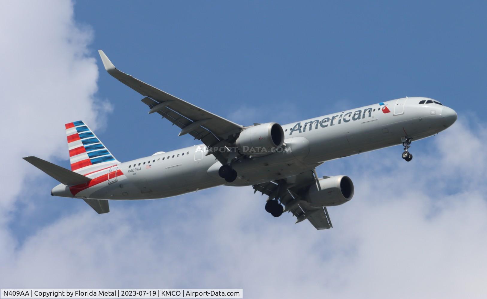 N409AA, 2019 Airbus A321-253NX C/N 9178, AAL A321N zx PHX-MCO