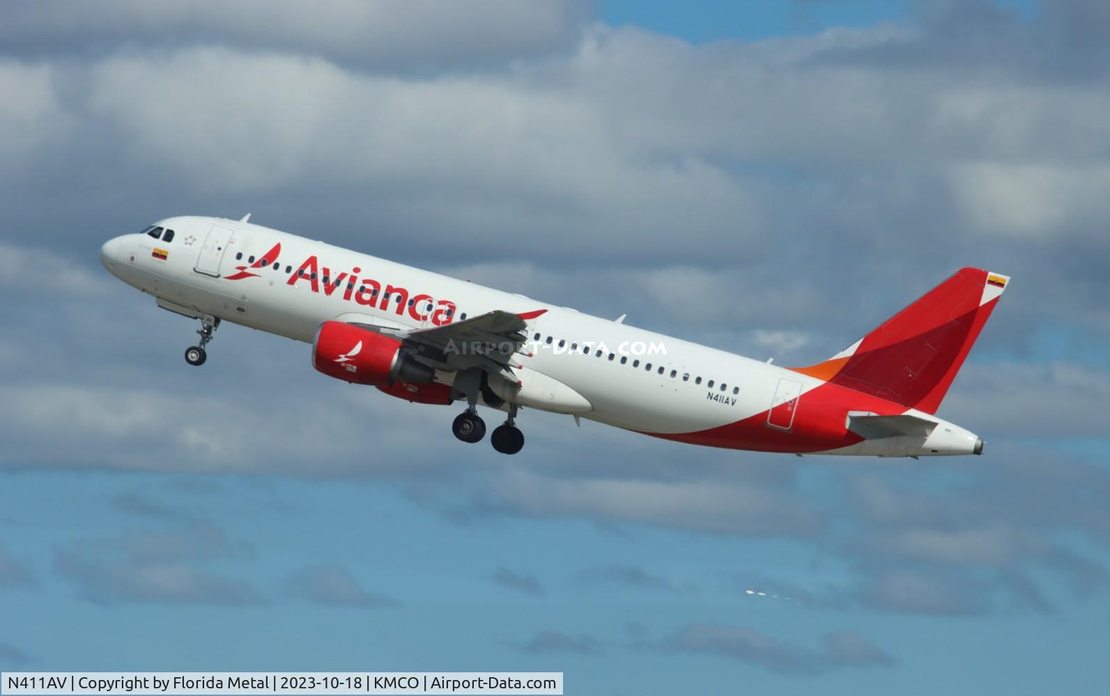 N411AV, Airbus A320-214 C/N 4011, AVA A320 zx MCO-MDE
