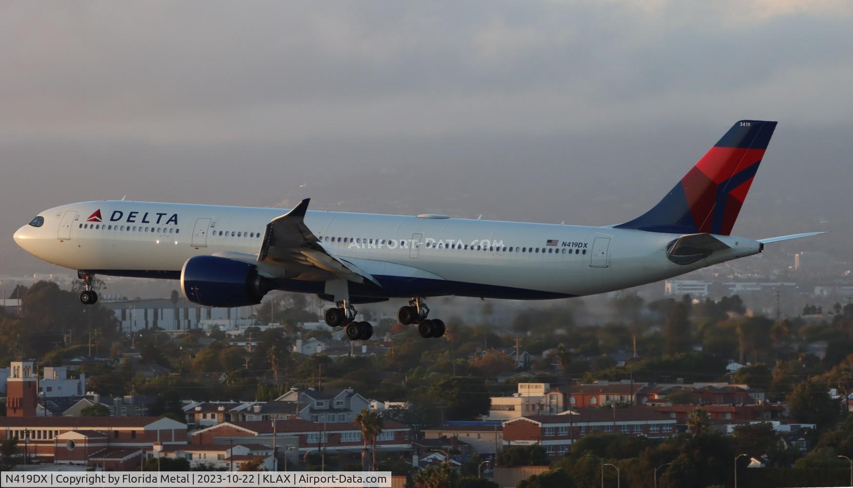 N419DX, 2022 Airbus A330-941 C/N 2014, DAL A339 zx LFPG-LAX