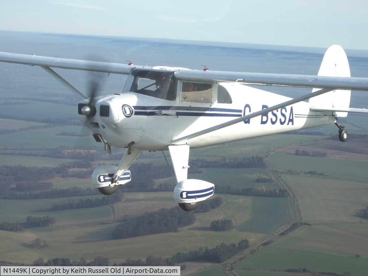 N1449K, 1946 Luscombe 8E Silvaire Silvaire C/N 4176, N1449K now registered in UK as GBSSA