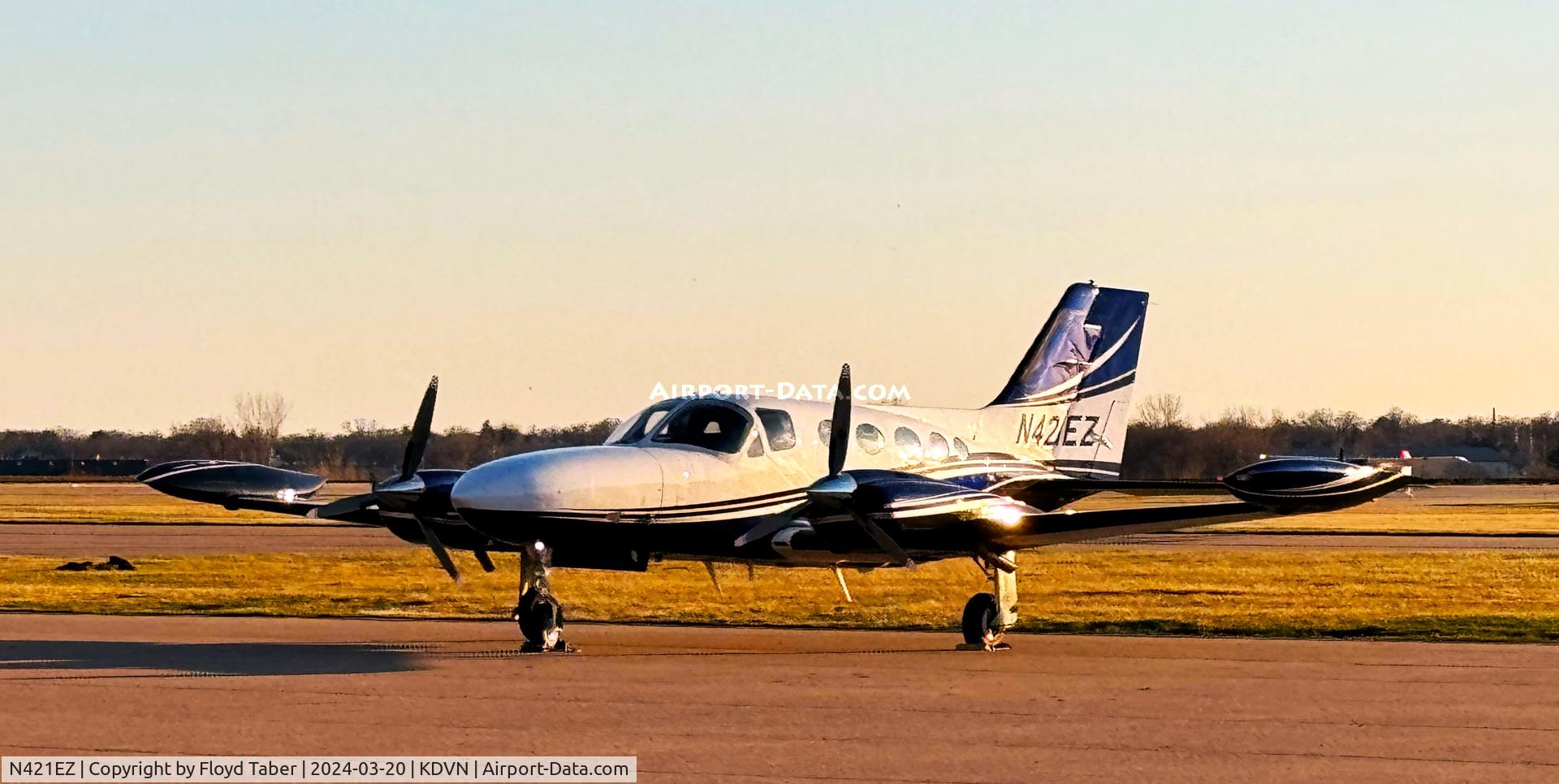 N421EZ, 1974 Cessna 421B Golden Eagle C/N 421B0608, Parked on the REVV Aviation Ramp
