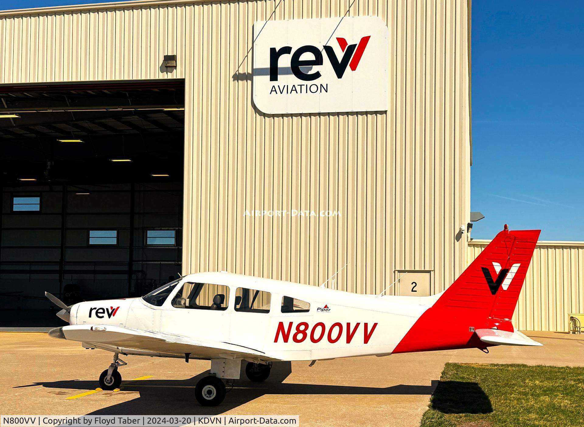 N800VV, 1981 PIPER PA-28-161 C/N 28-8216080, Parked at the REVV Aviation Ramp one of the training aircraft