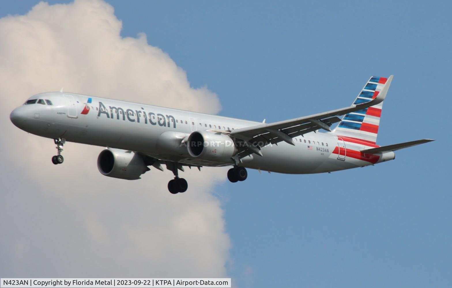 N423AN, 2021 Airbus A321-253NX C/N 10329, AAL A321N zx PHX-TPA