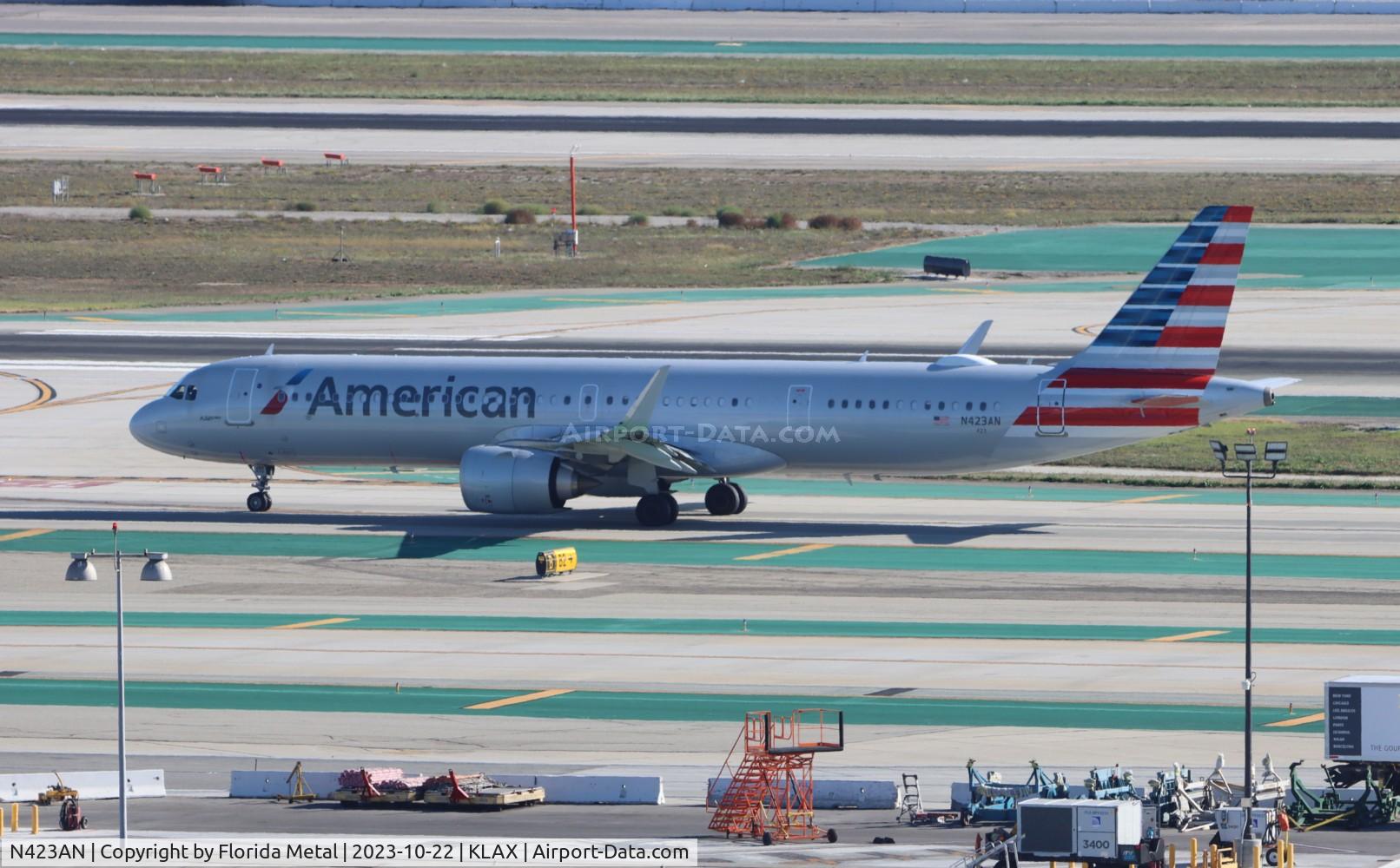 N423AN, 2021 Airbus A321-253NX C/N 10329, AAL A321N zx LAX-HNL