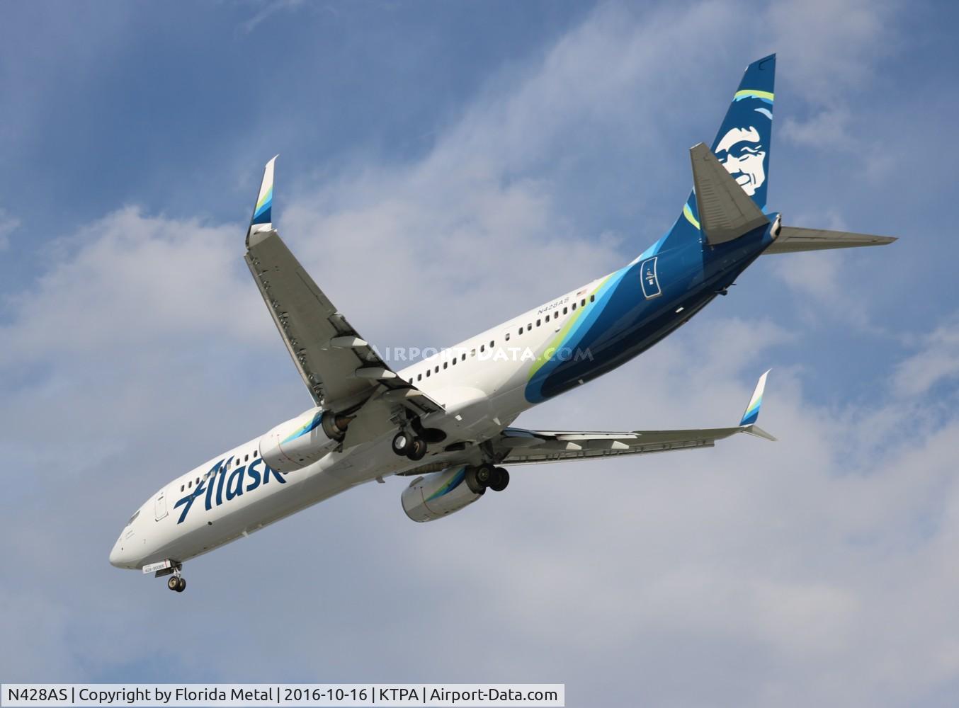 N428AS, 2016 Boeing 737-990/ER C/N 36353, ASA 739 zx SEA-TPA