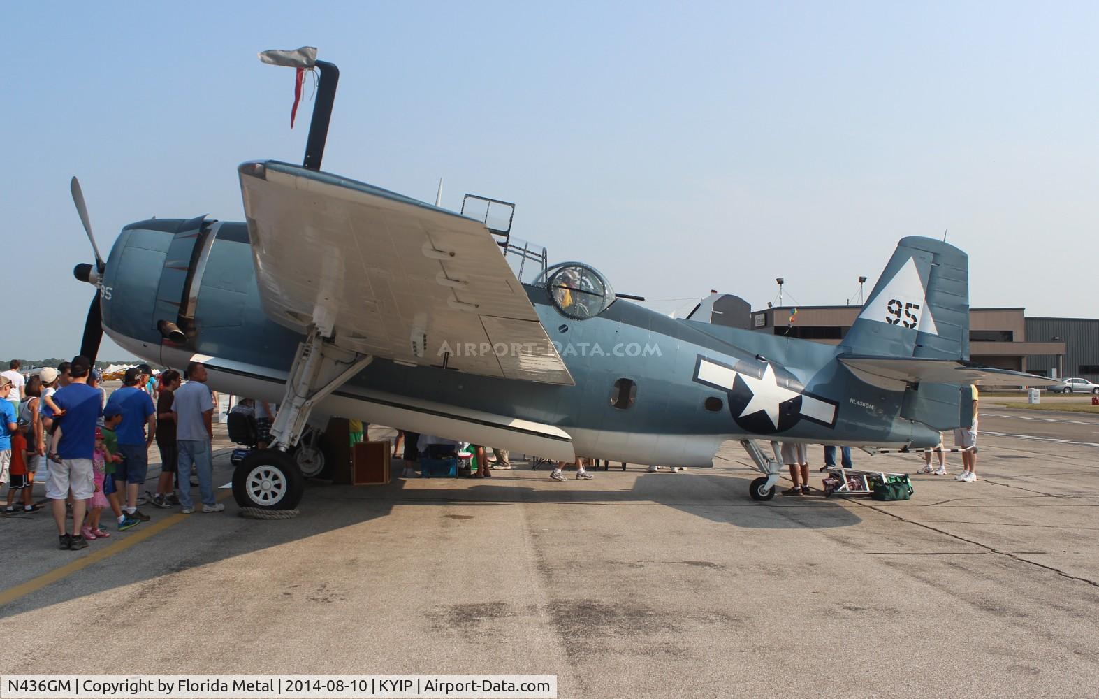 N436GM, Grumman TBM-3E Avenger C/N 4341 (Bu91436), Thunder Over Michigan 2014 zx