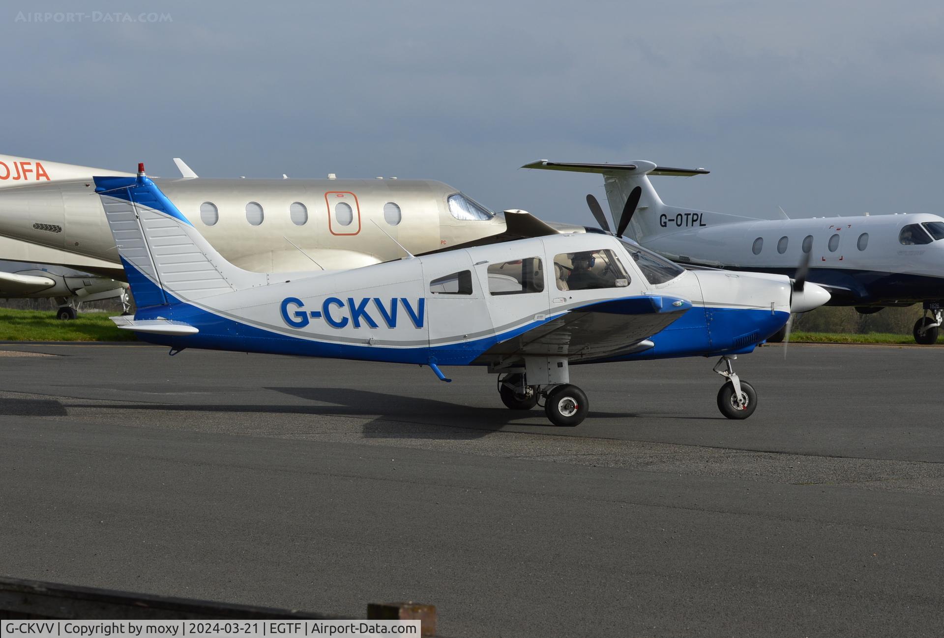 G-CKVV, 1978 Piper PA-28-181 Cherokee Archer II C/N 28-7890529, Piper PA-28-181 Cherokee Archer II at Fairoaks. Ex HB-PCZ