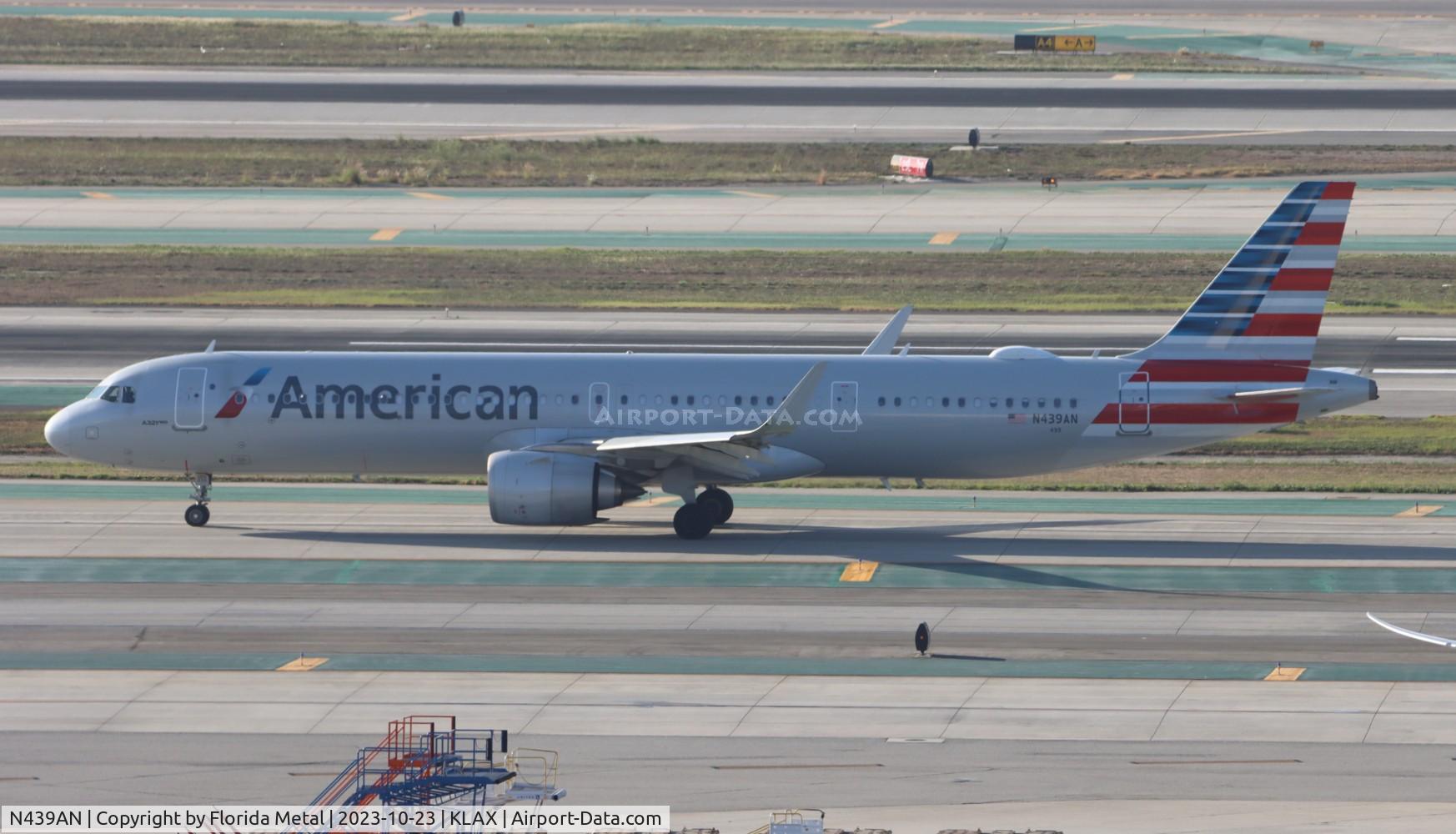 N439AN, 2021 Airbus A321-253NX C/N 10623, AAL A321N zx LAX-DCA