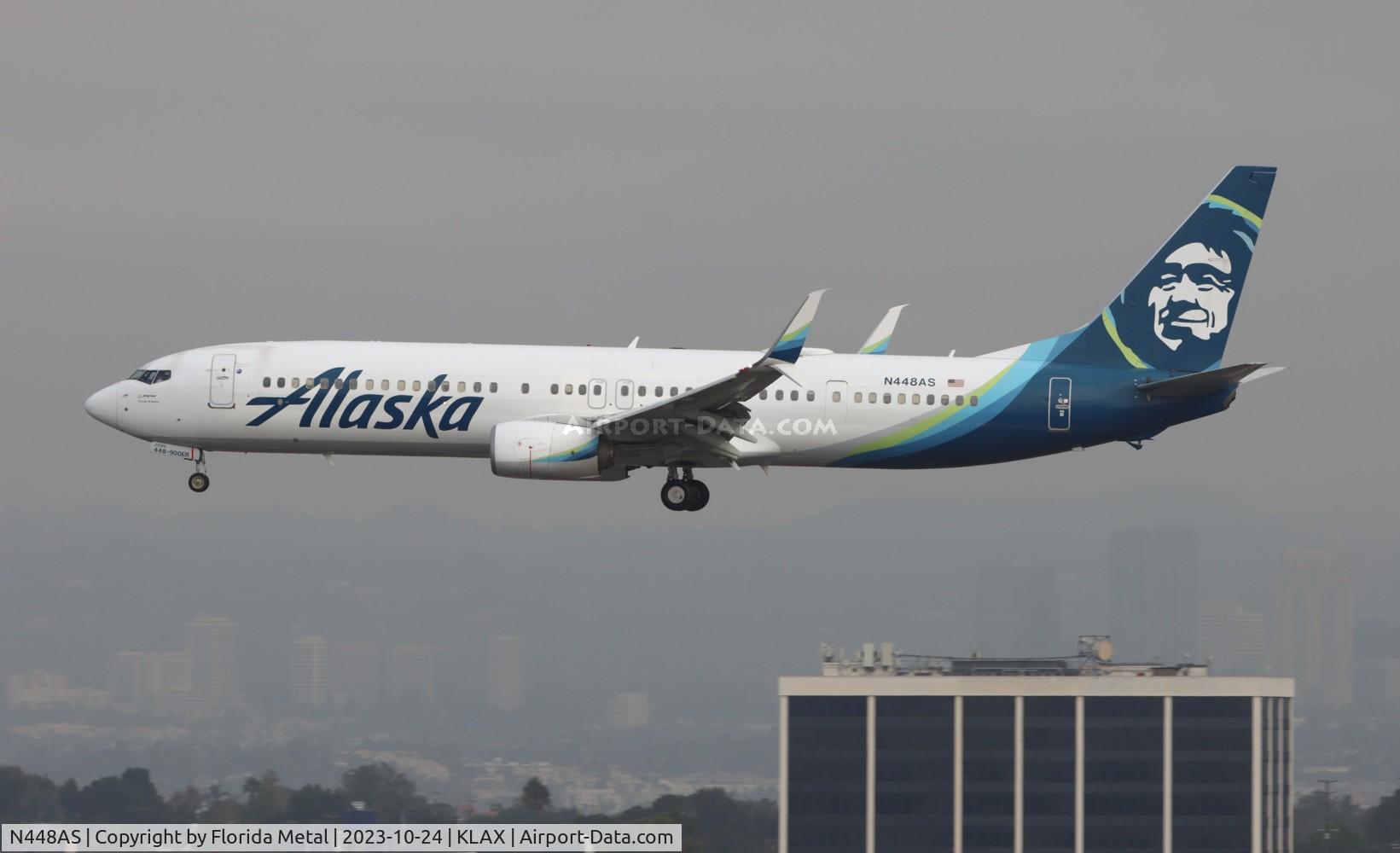 N448AS, 2016 Boeing 737-990/ER C/N 36356, ASA 739 zx PDX-LAX