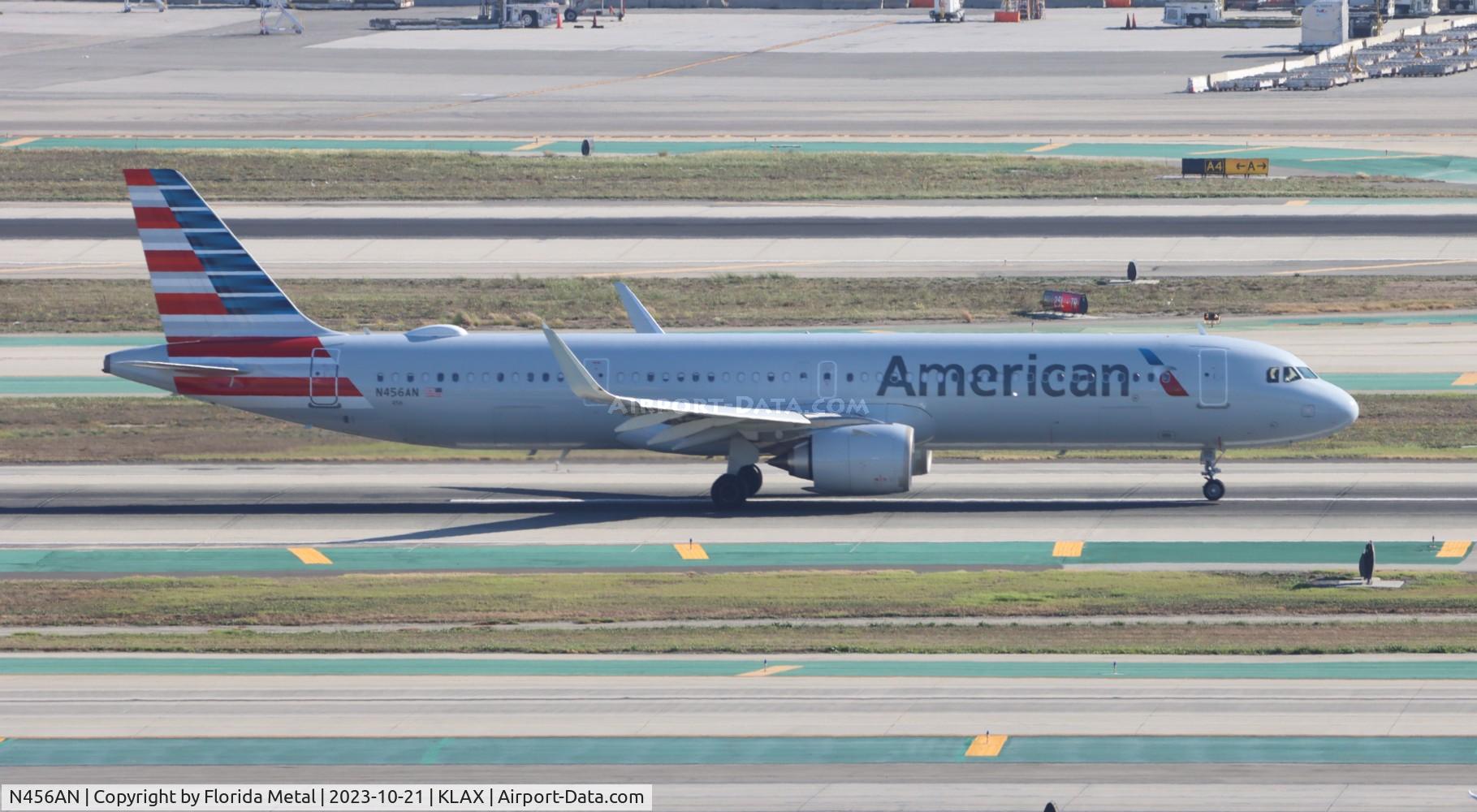 N456AN, 2022 Airbus A321-253NX C/N 10858, AAL A321N zx LAX-HNL