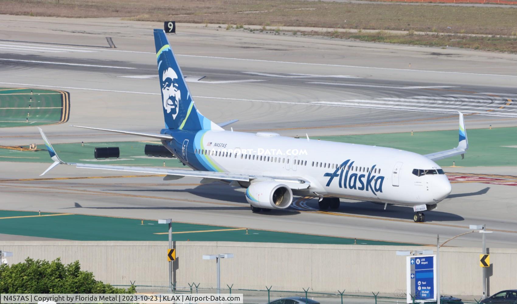 N457AS, 2014 Boeing 737-900/ER C/N 36355, ASA 739 zx LAX-PDX