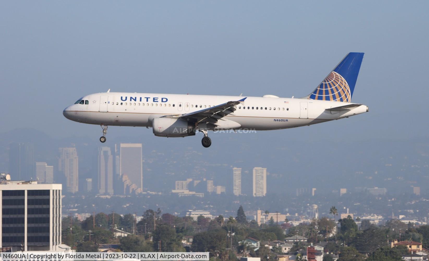 N460UA, 2000 Airbus A320-232 C/N 1248, UAL A320 oc zx SEA-LAX
