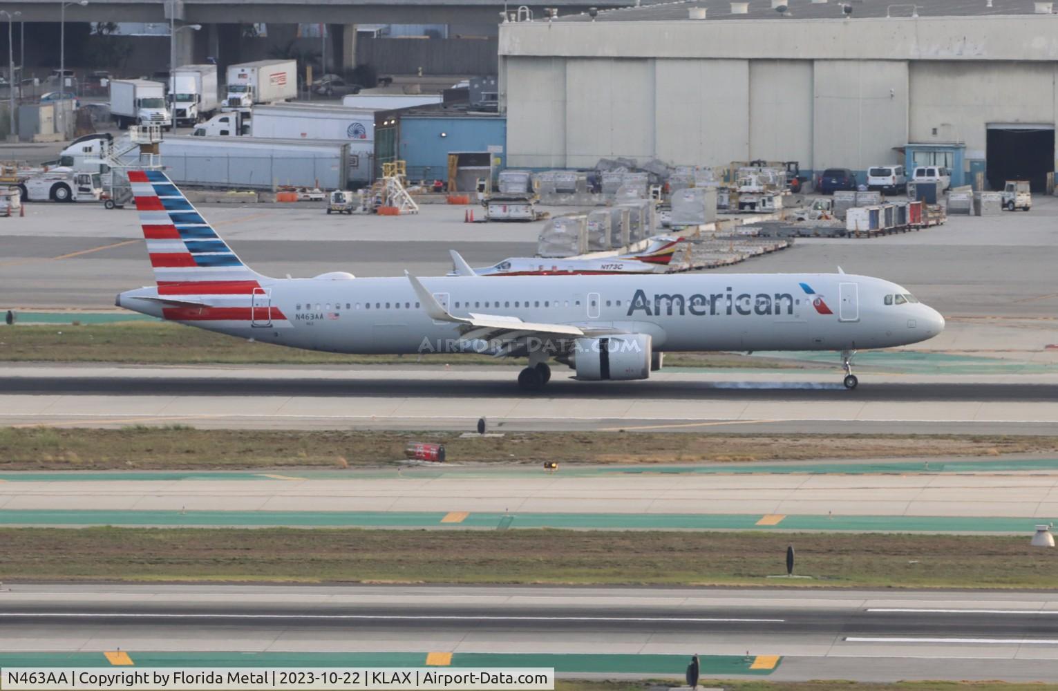 N463AA, 2022 Airbus A321-253NX C/N 11081, AAL A321N zx HNL-LAX